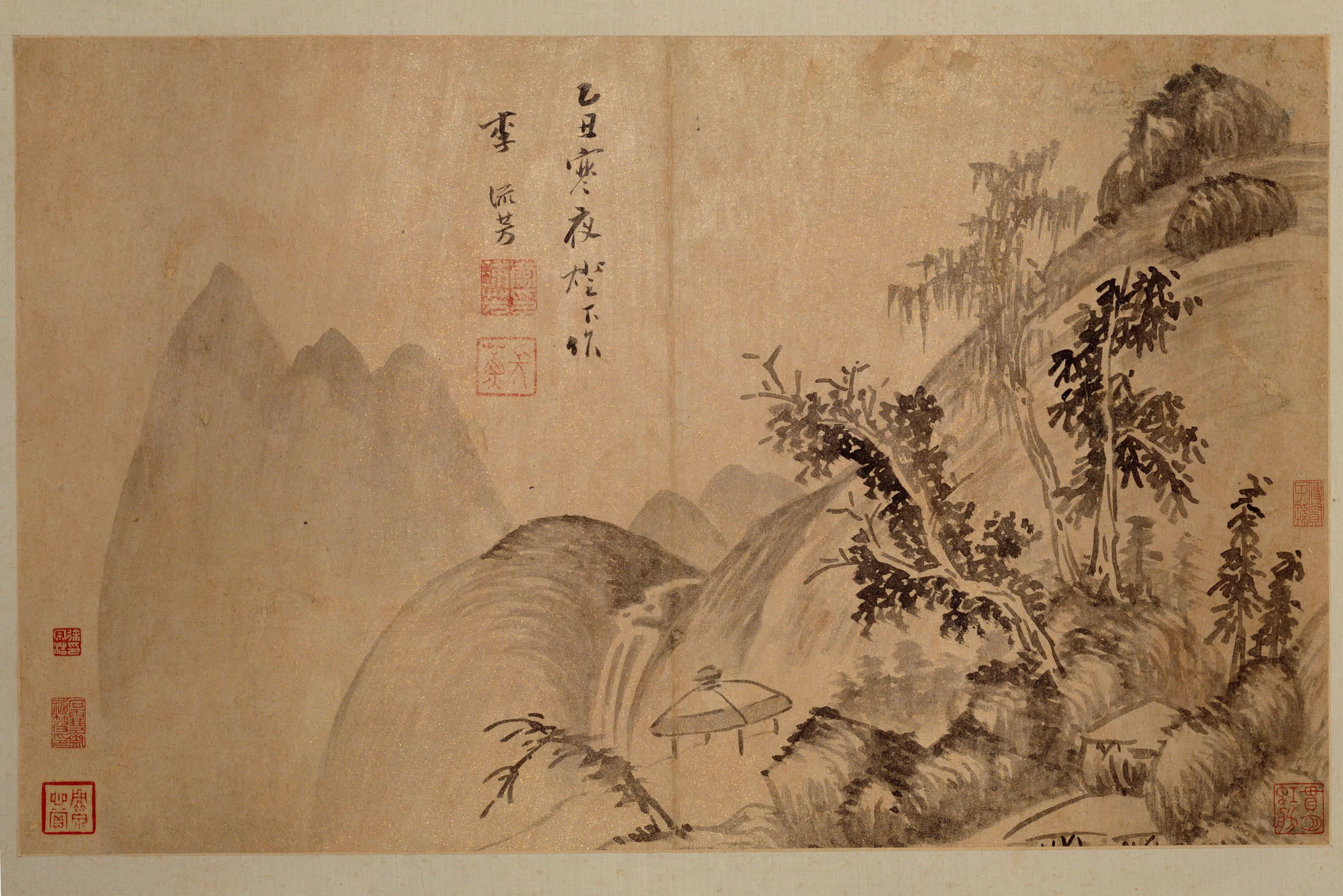 明朝【李流芳】《山水图册（7开）》 第7张