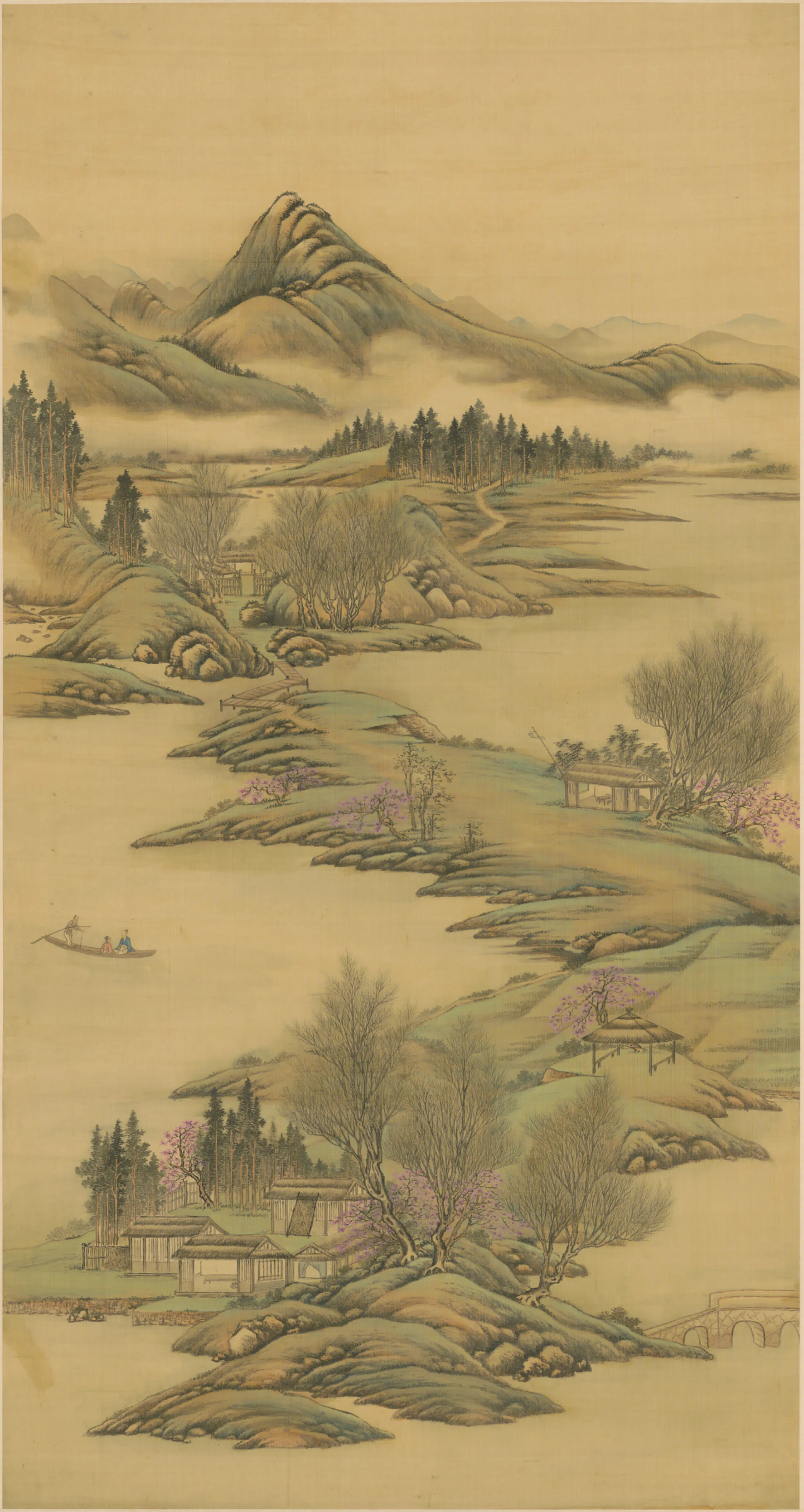 清代【爱新觉罗胤禛-清世宗雍正皇帝】《清人画行乐图轴（8开）》 第5张