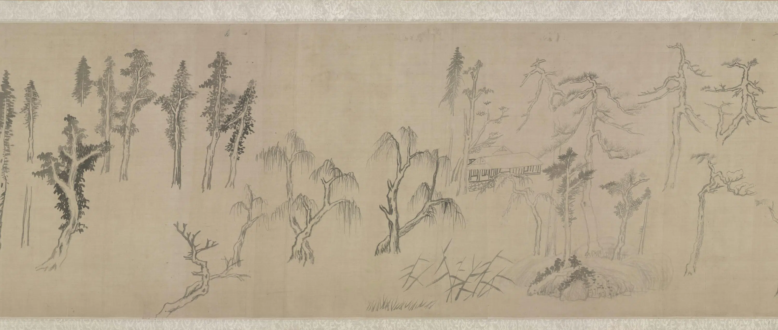 明朝【董其昌】《集古树石画稿卷》 第3张