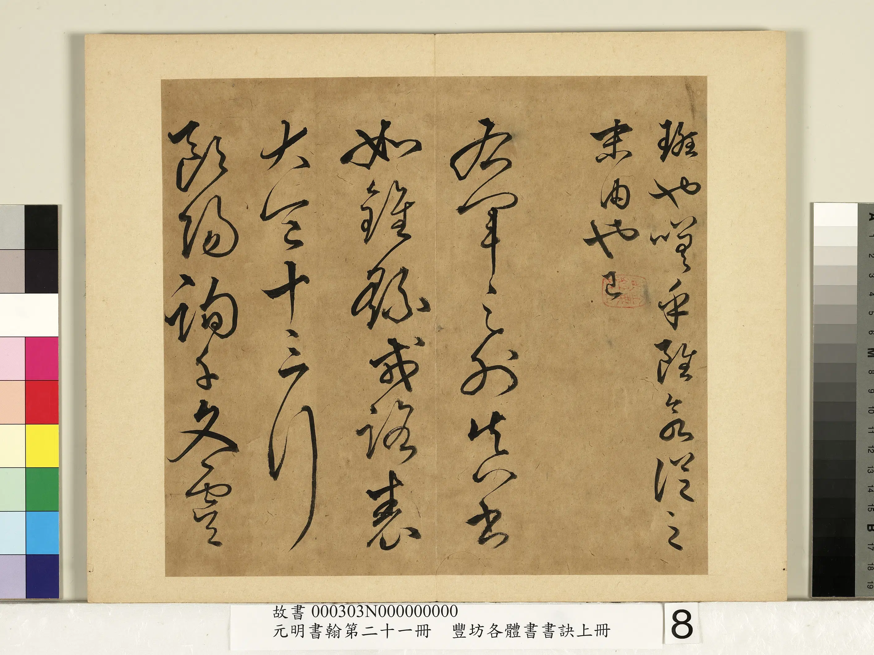 明朝【丰坊（丰道生）】《元明书翰第二十一册-各体书书诀（上册）》 第13张
