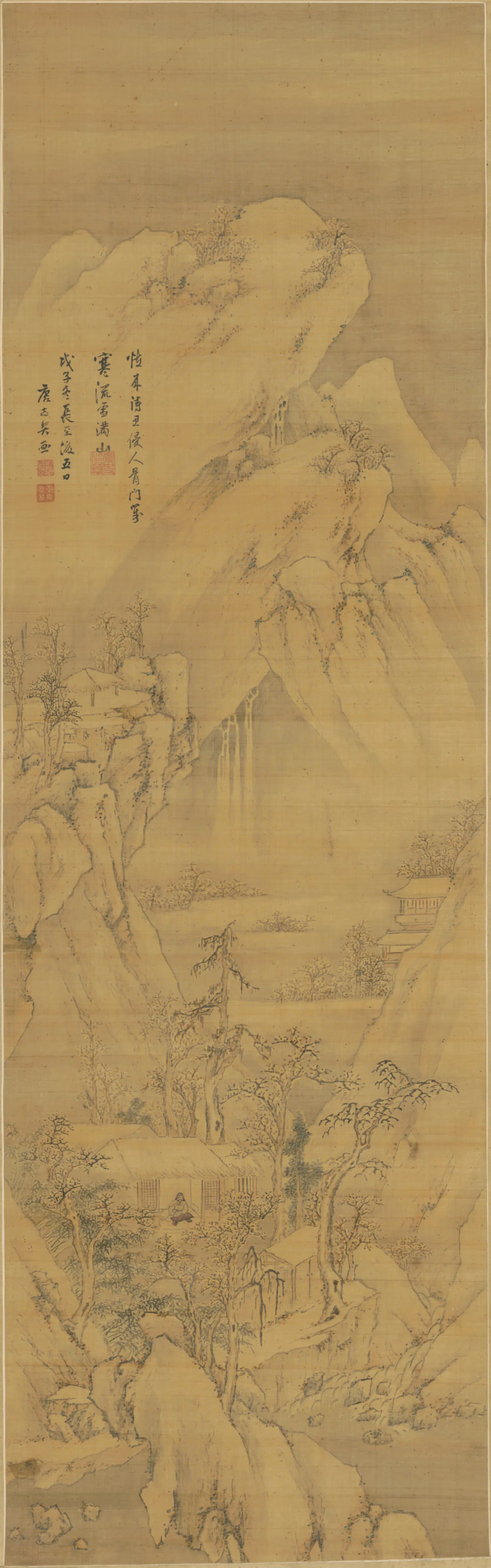 明朝【唐志契】《山水轴-1》
