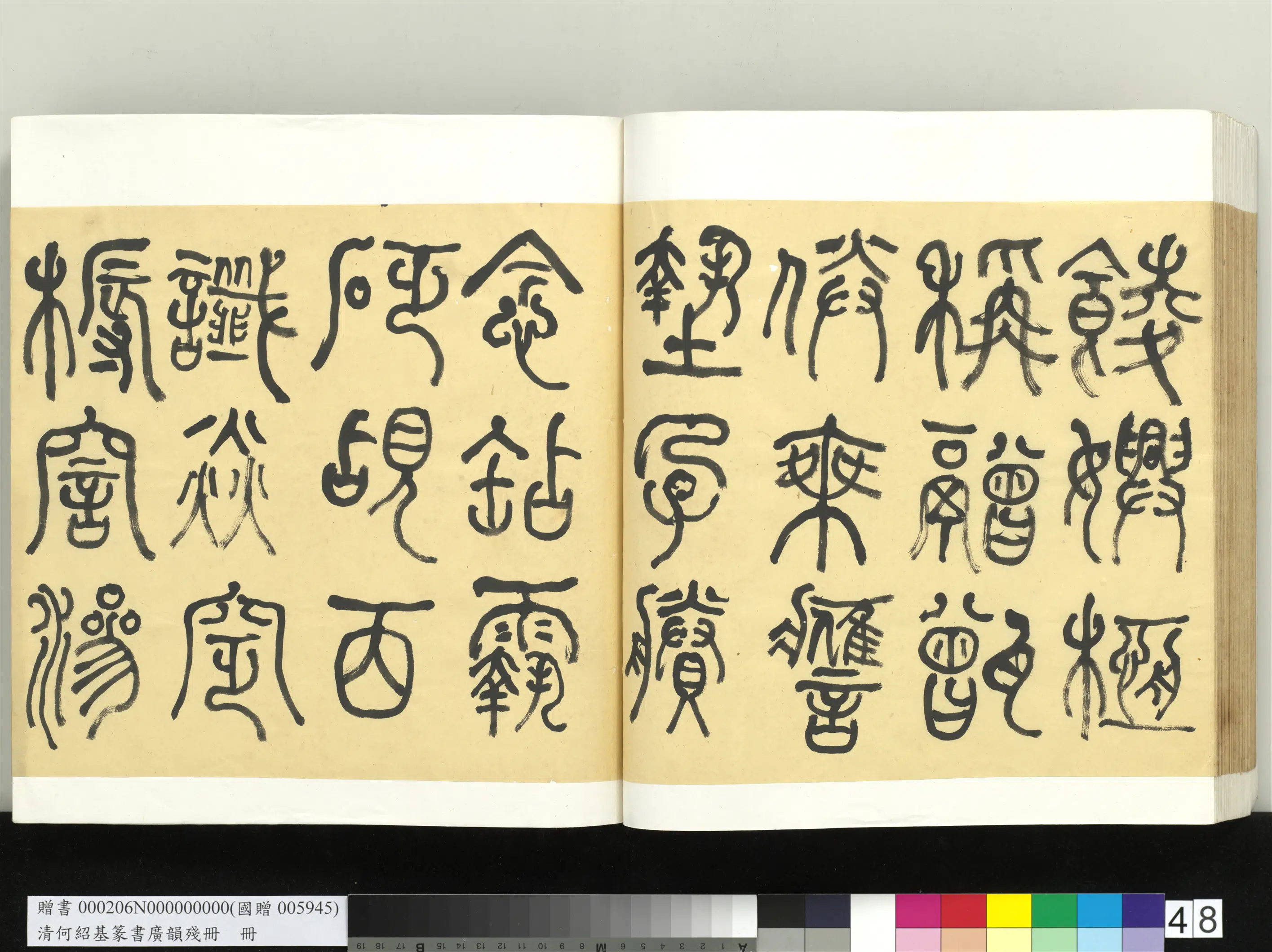 清代【何绍基】《篆书广韵册》 第48张