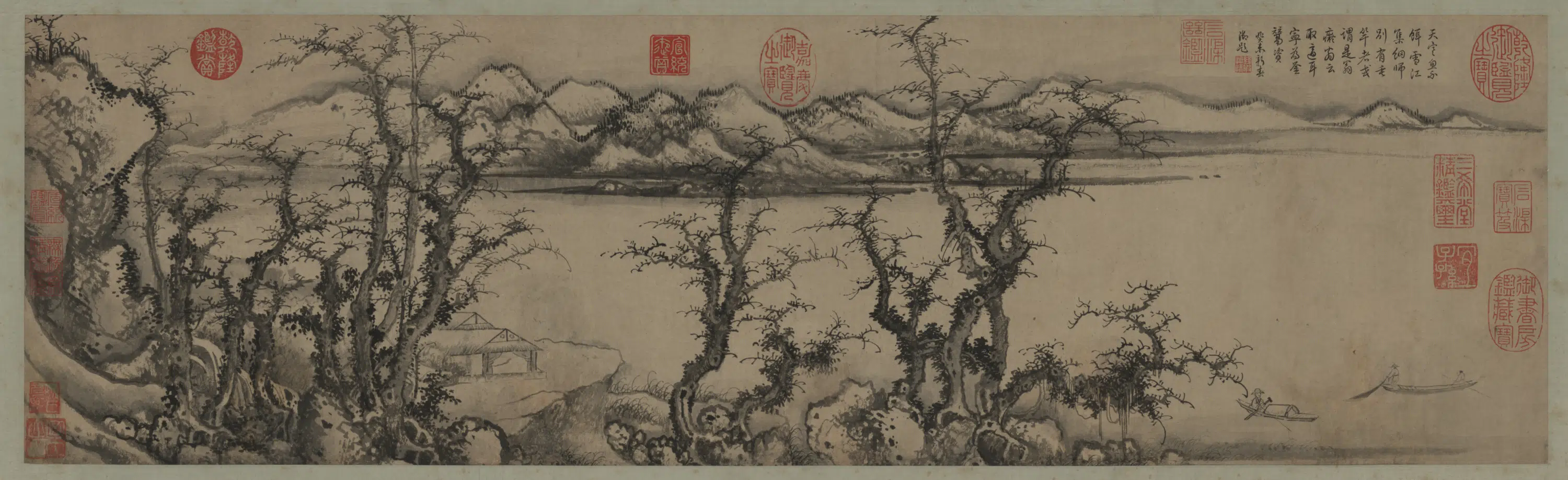 元朝【姚廷美】《雪江渔艇图卷》