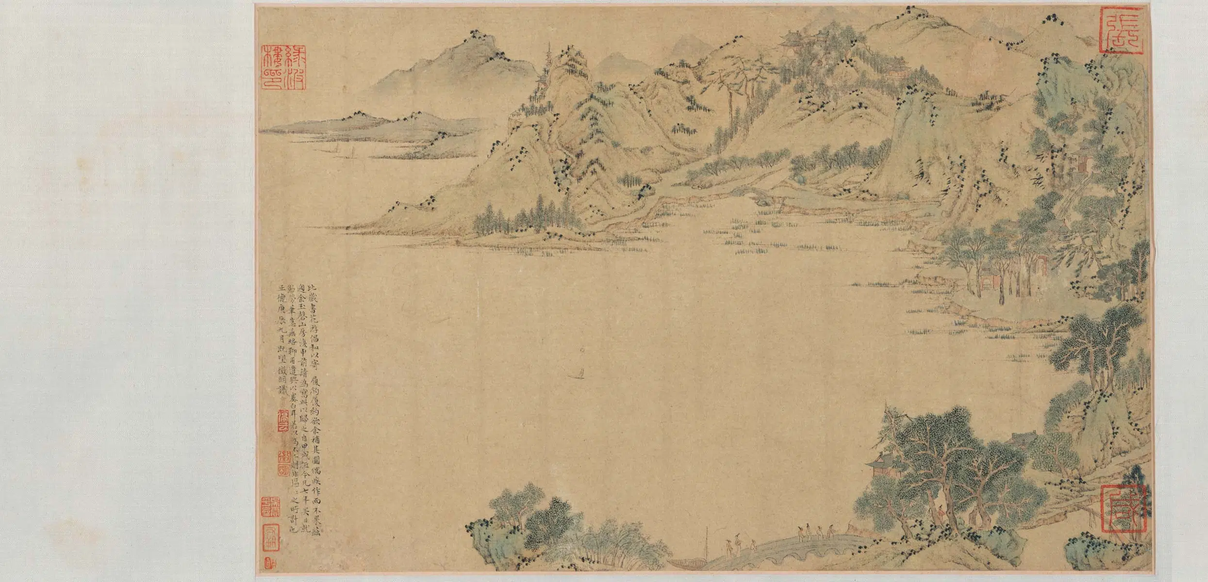 明朝【文徵明（文征明）】《石湖花游图卷》 第4张