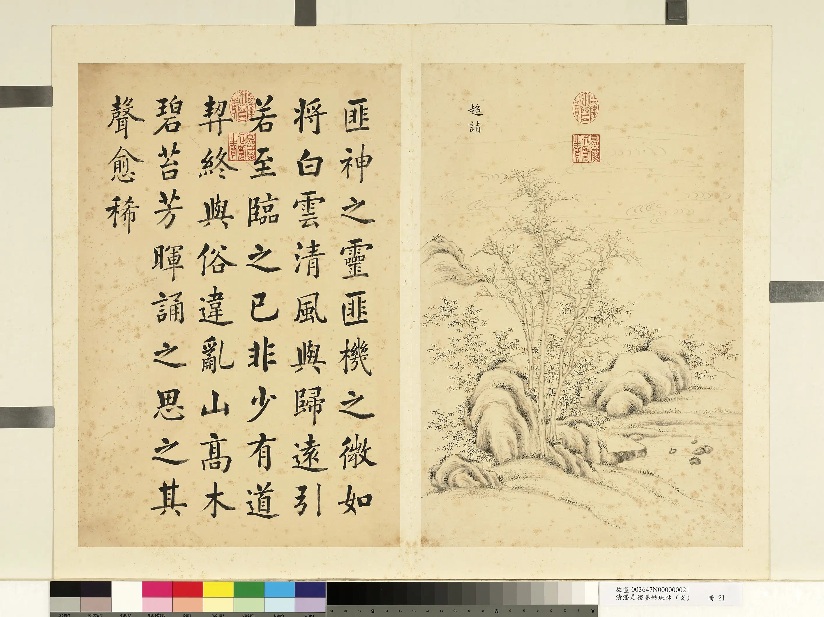 清代【潘是稷】《墨妙珠林(亥)册-超诣》