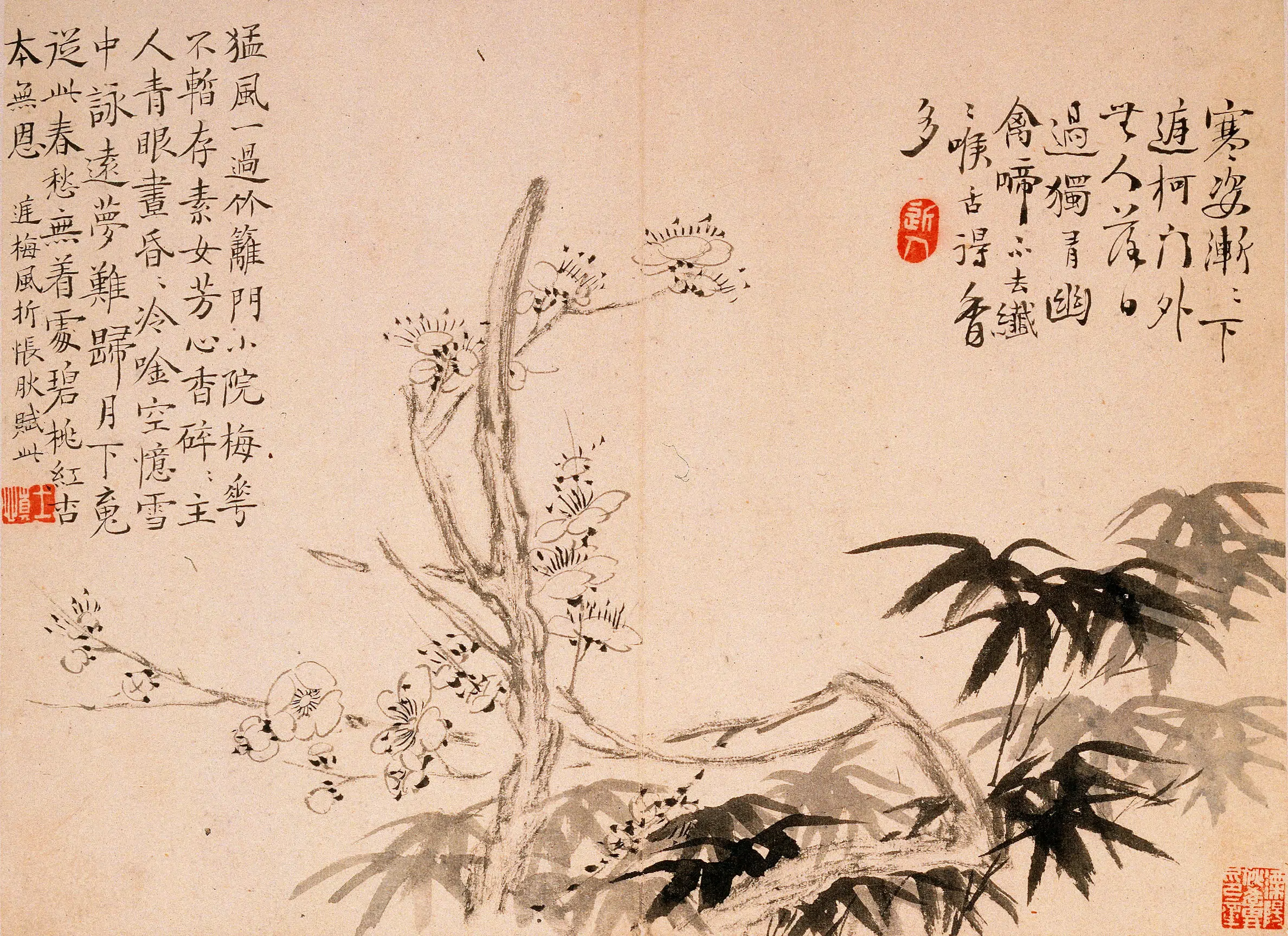 清代【汪士慎】《梅花竹石图册》 第9张