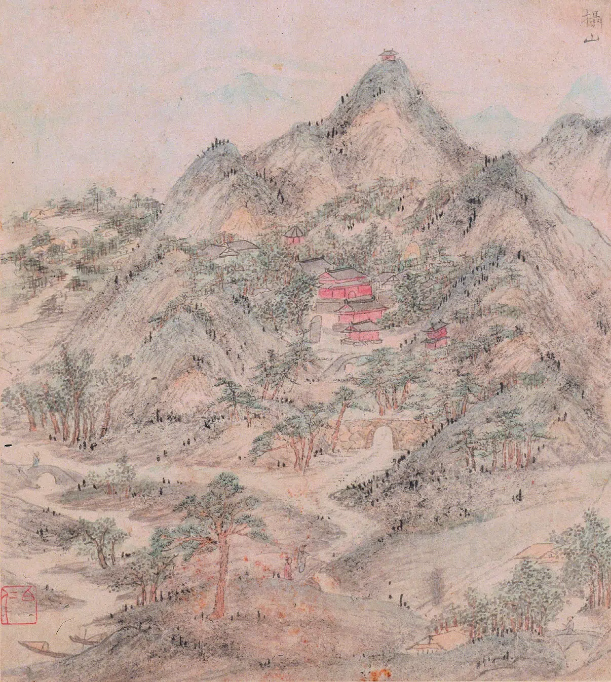 明朝【文伯仁】《金陵山水册》 第3张 明朝【文伯仁】《金陵山水册》 第3张