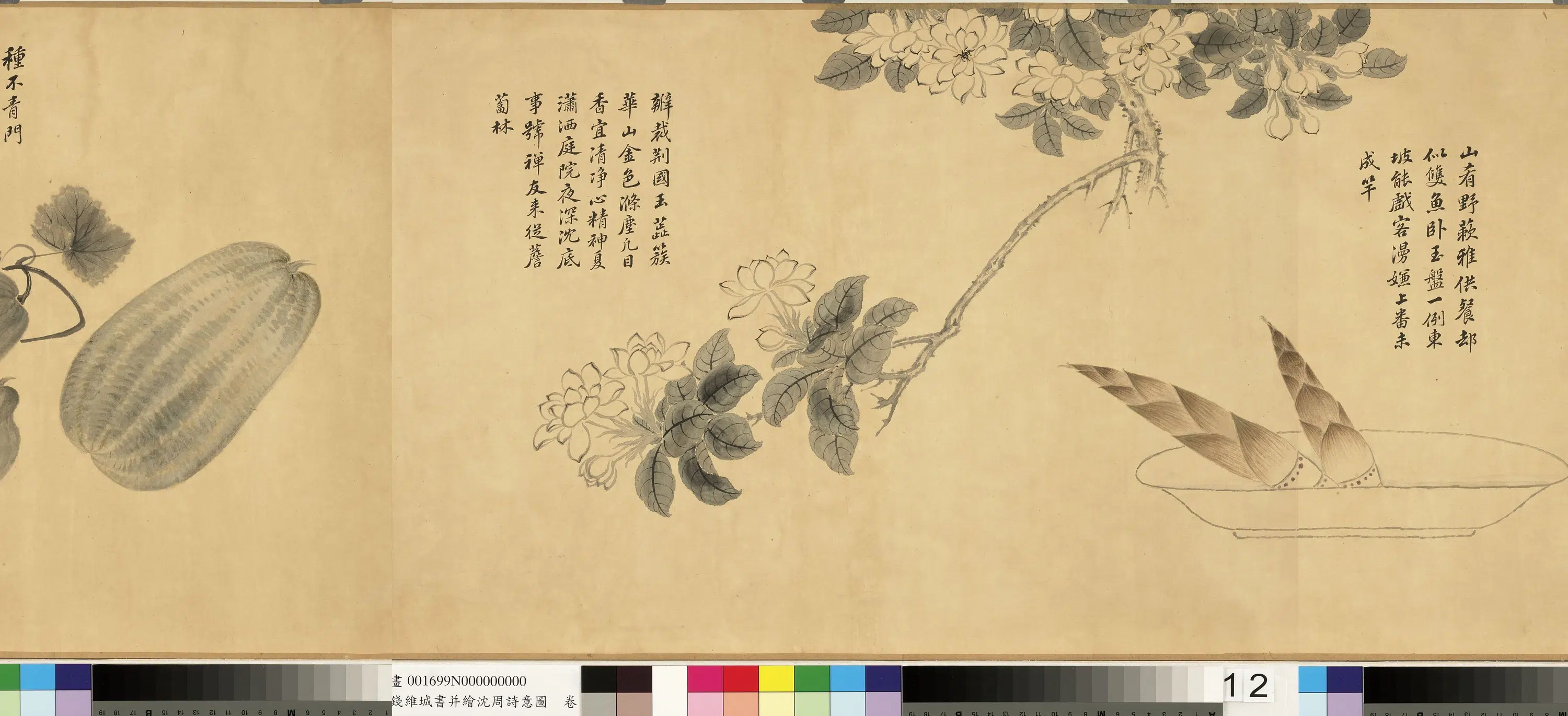 清代【钱维城】《书并绘沈周诗意图卷》 第3张 清代【钱维城】《书并绘沈周诗意图卷》 第3张