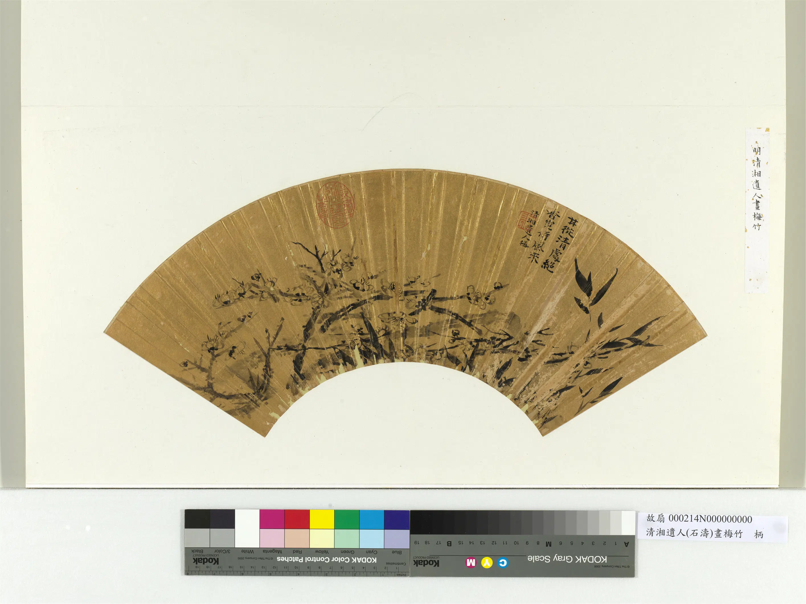 清代【石涛】《画梅竹册页》