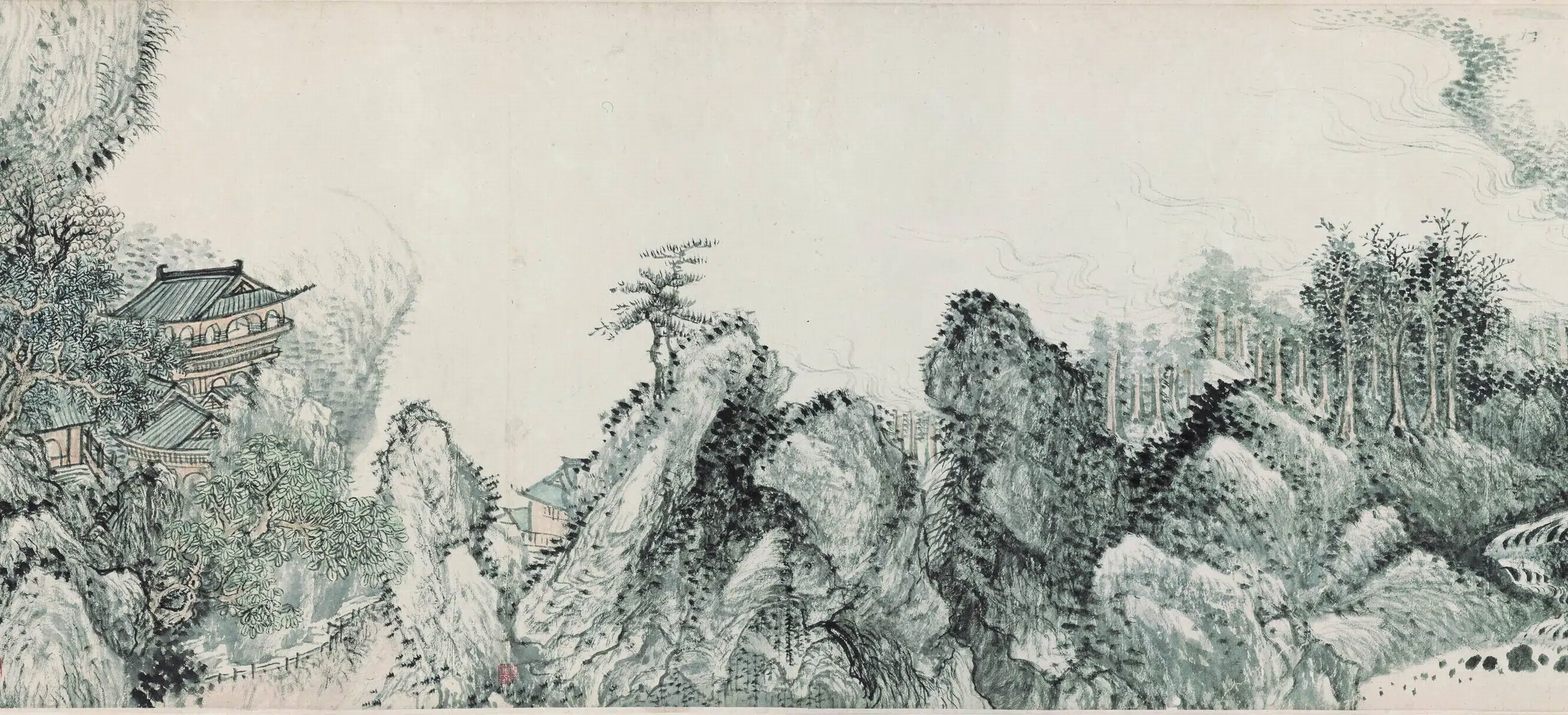 清代【王翚】《黄鹤传灯图卷》 第3张 清代【王翚】《黄鹤传灯图卷》 第3张