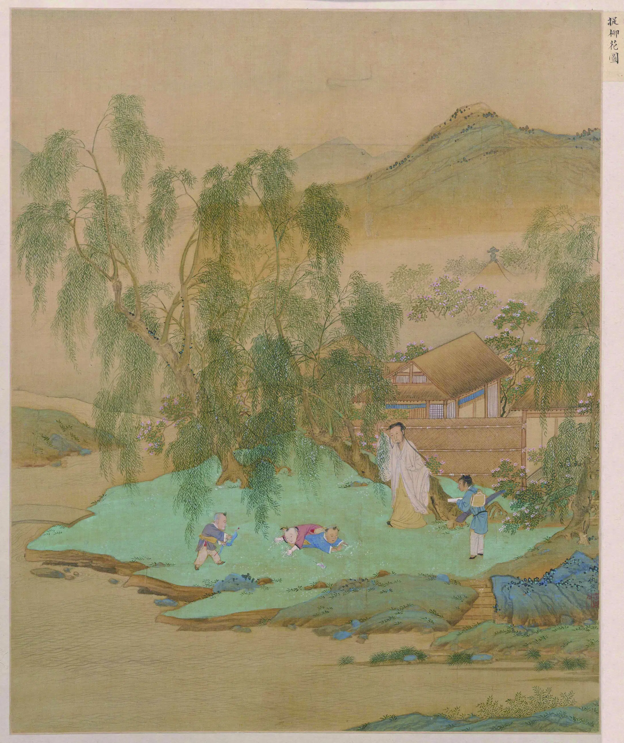 明朝【仇英】《人物故事册-(高山流水)(10开)》 第10张 明朝【仇英】《人物故事册-(高山流水)(10开)》 第10张