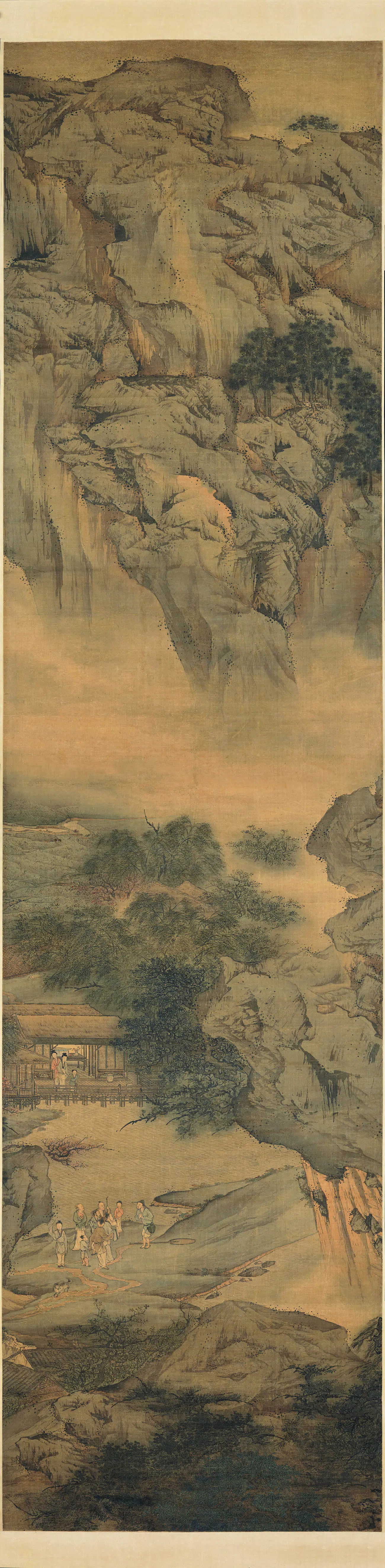 清代【袁江】《桃源仙境通景屏》
