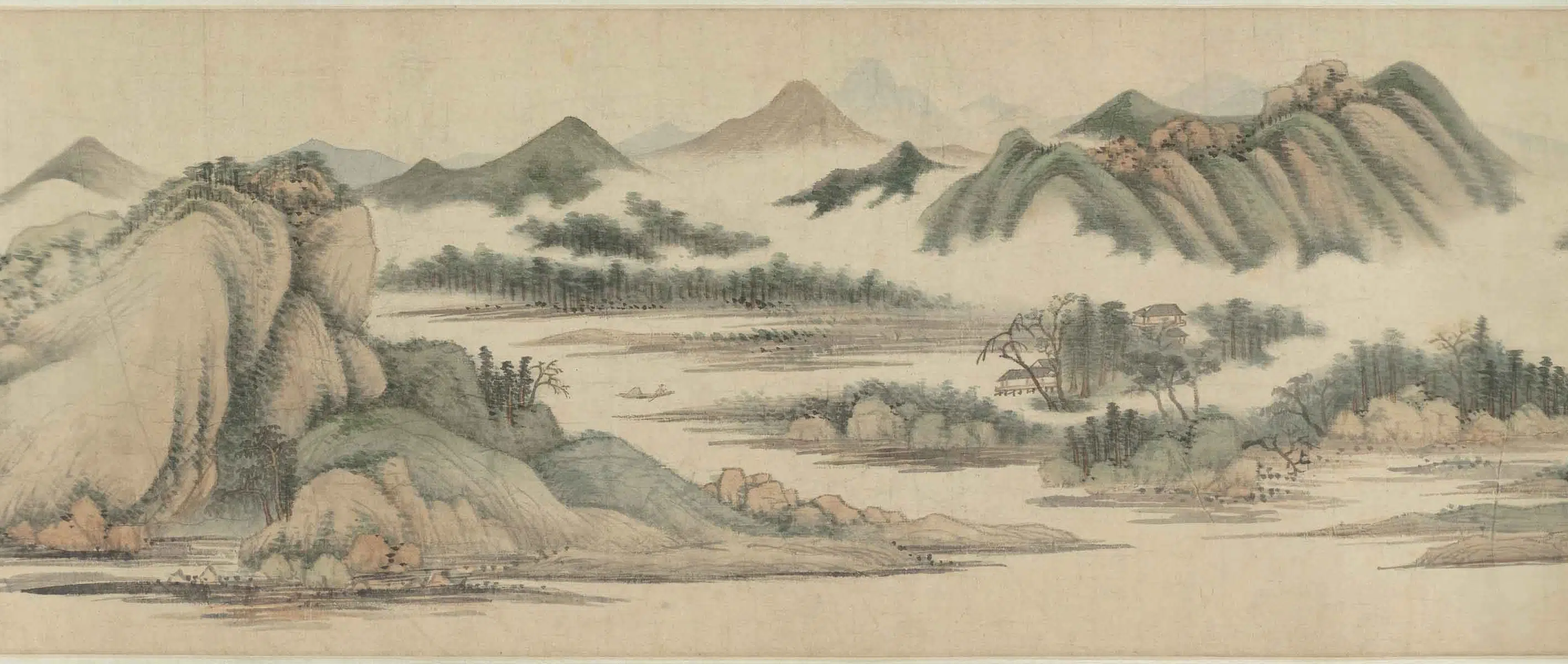 清代【王时敏】《晴岚暖翠图卷》 第8张 清代【王时敏】《晴岚暖翠图卷》 第8张