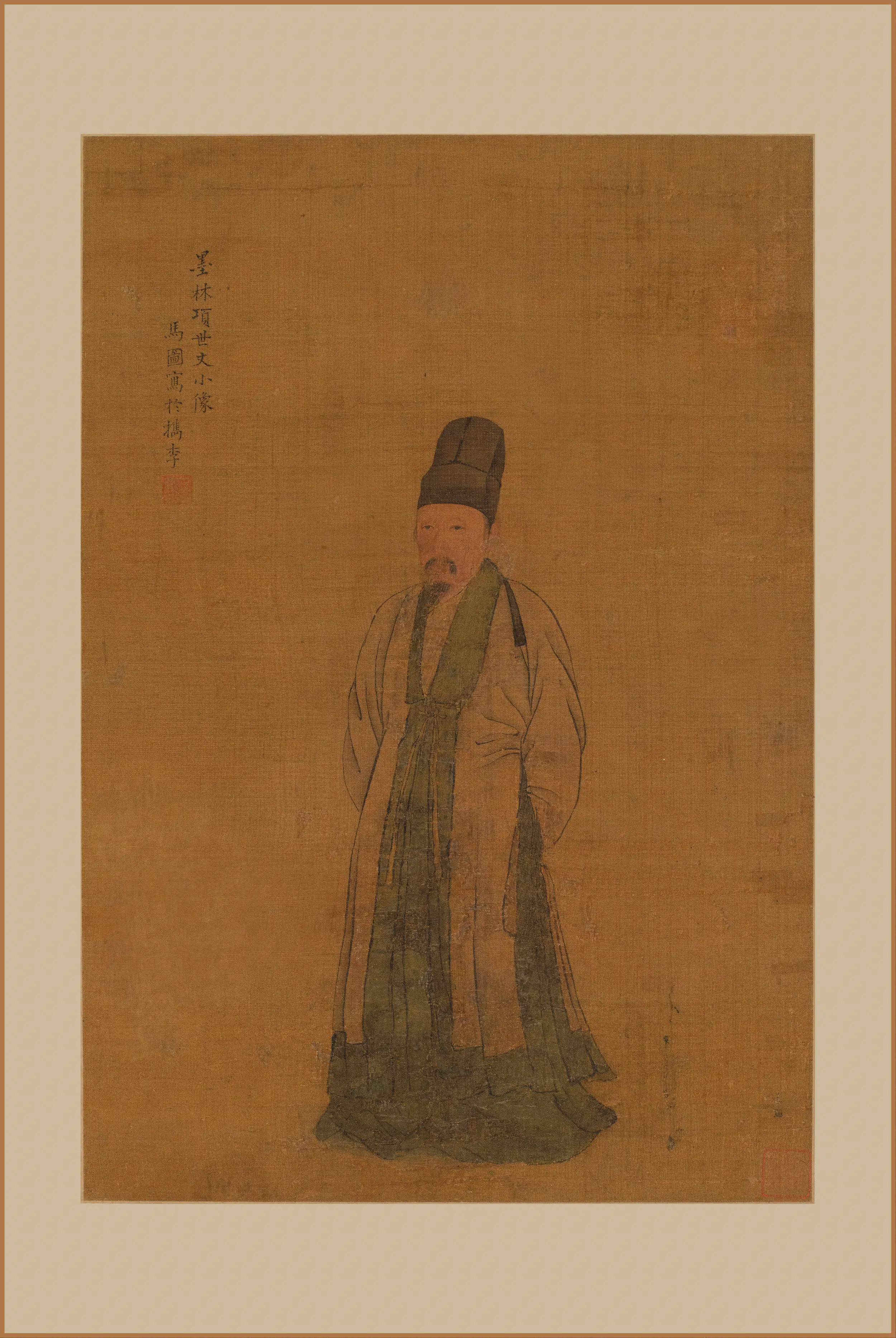 明朝【马图】《项墨林像页》