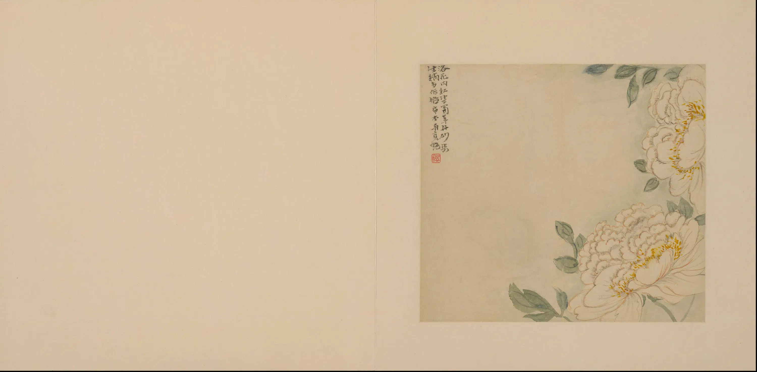 清代【陈撰】《花卉册》 第2张