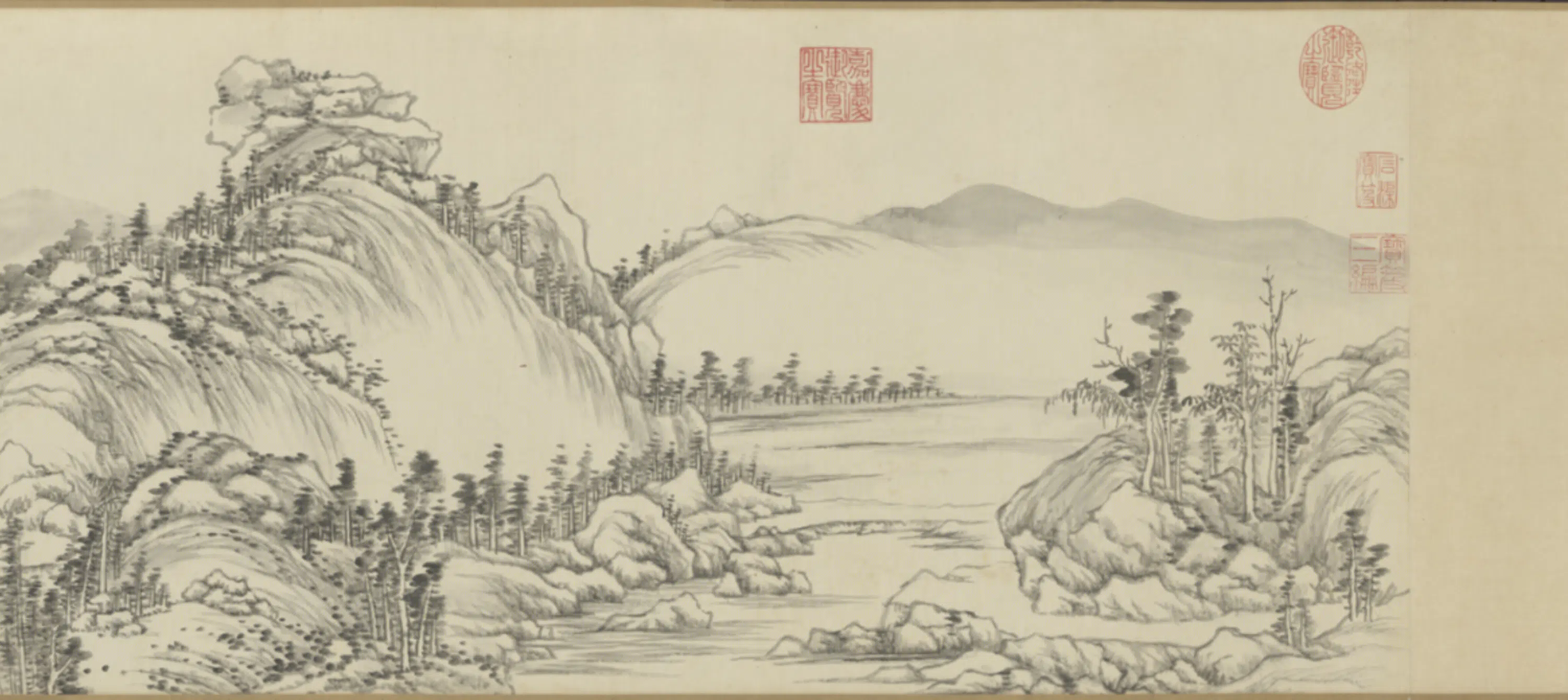 清代【方琮】《仿黄公望富春山图卷》 第8张 清代【方琮】《仿黄公望富春山图卷》 第8张