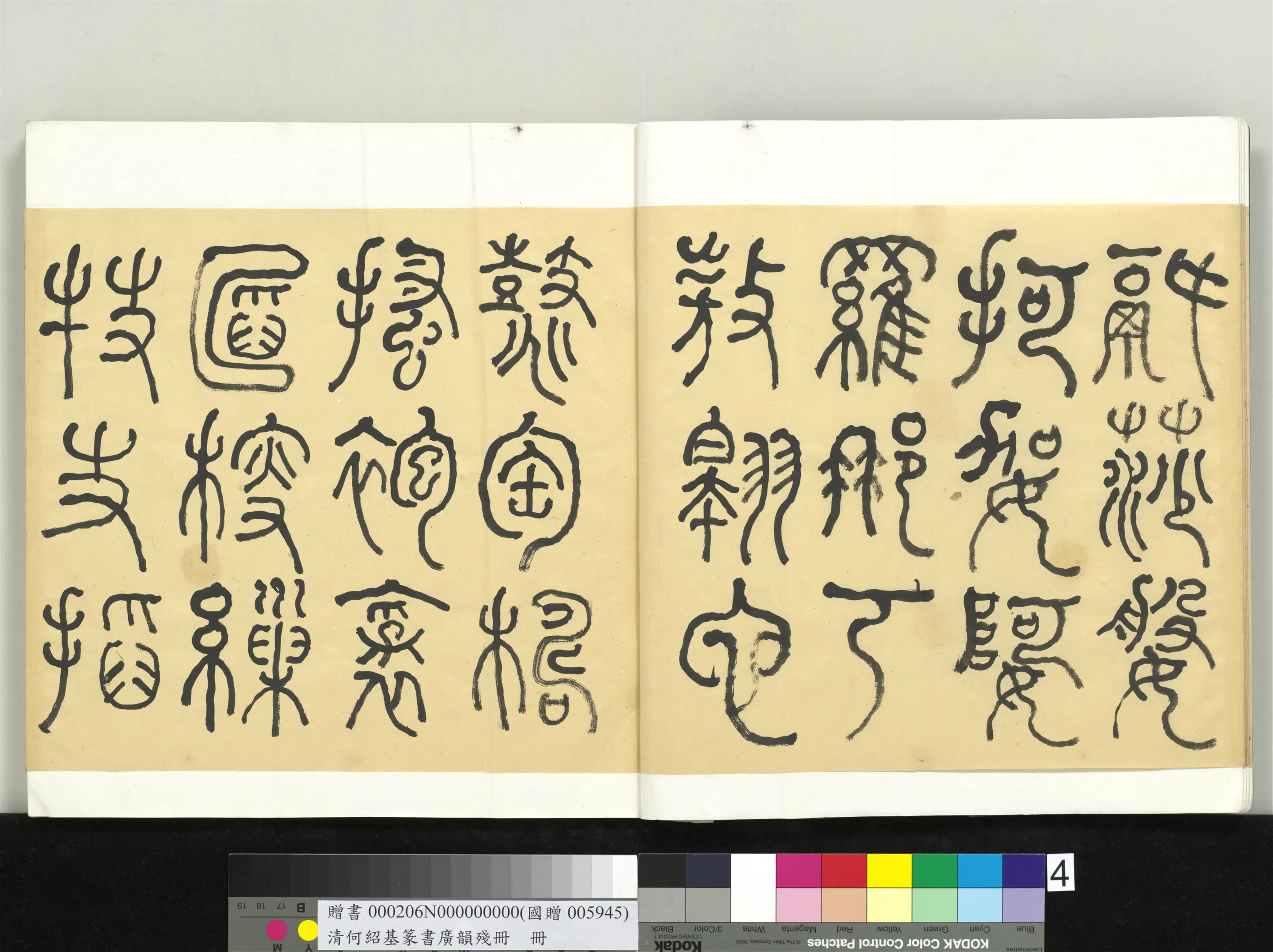 清代【何绍基】《篆书广韵册》 第4张