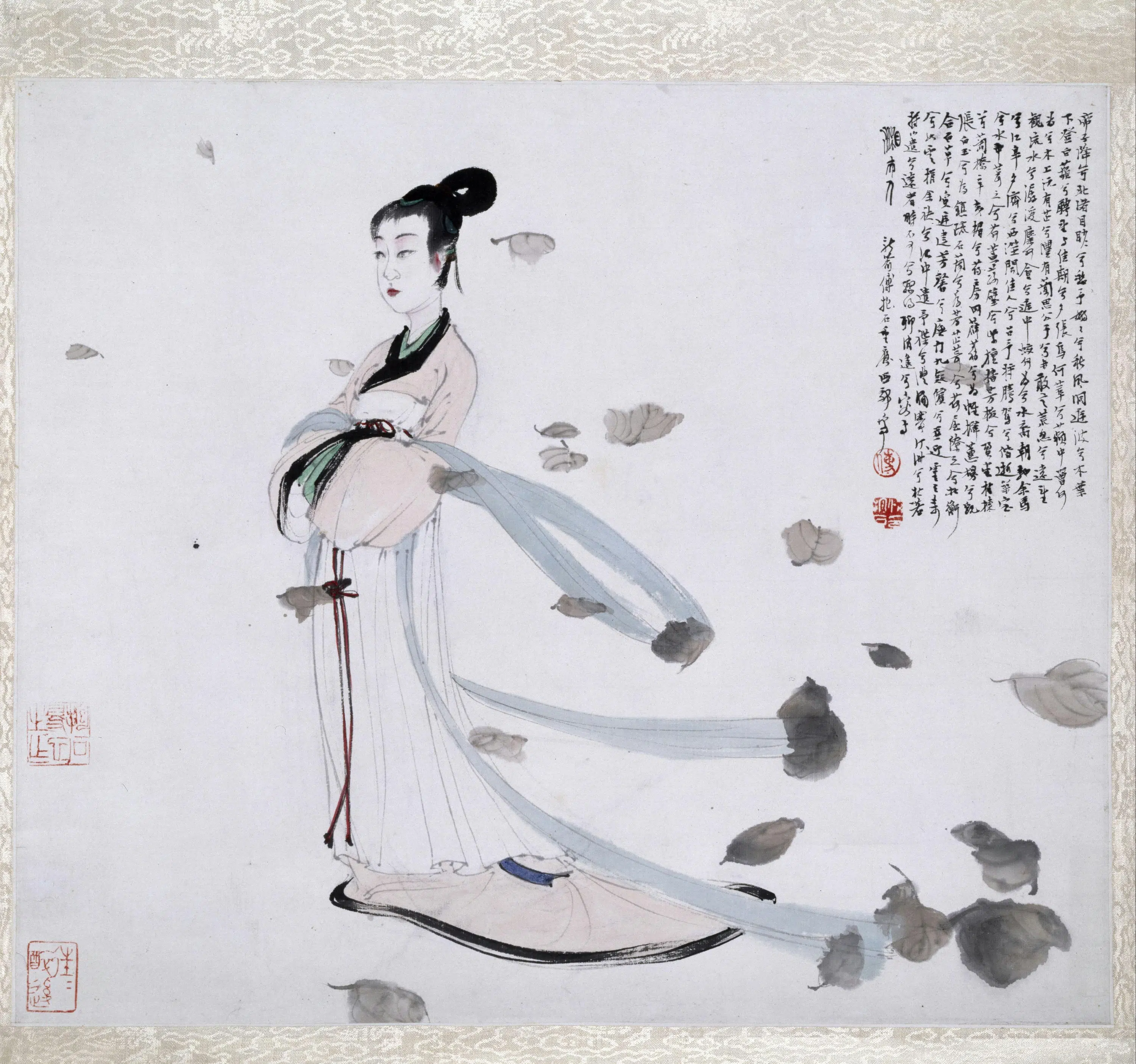近现代【傅抱石】《湘夫人图册页》