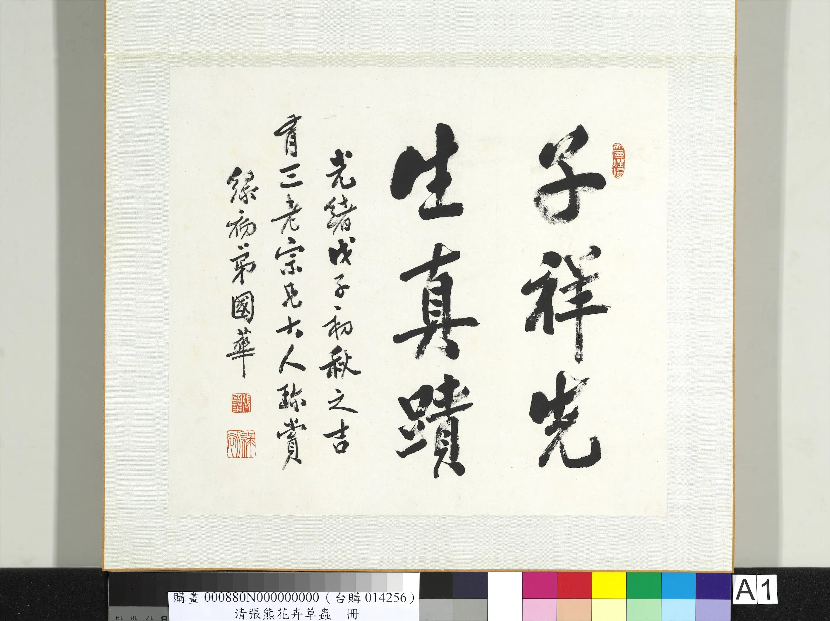 清代【张熊】《花卉草虫册》 第1张 清代【张熊】《花卉草虫册》 第1张