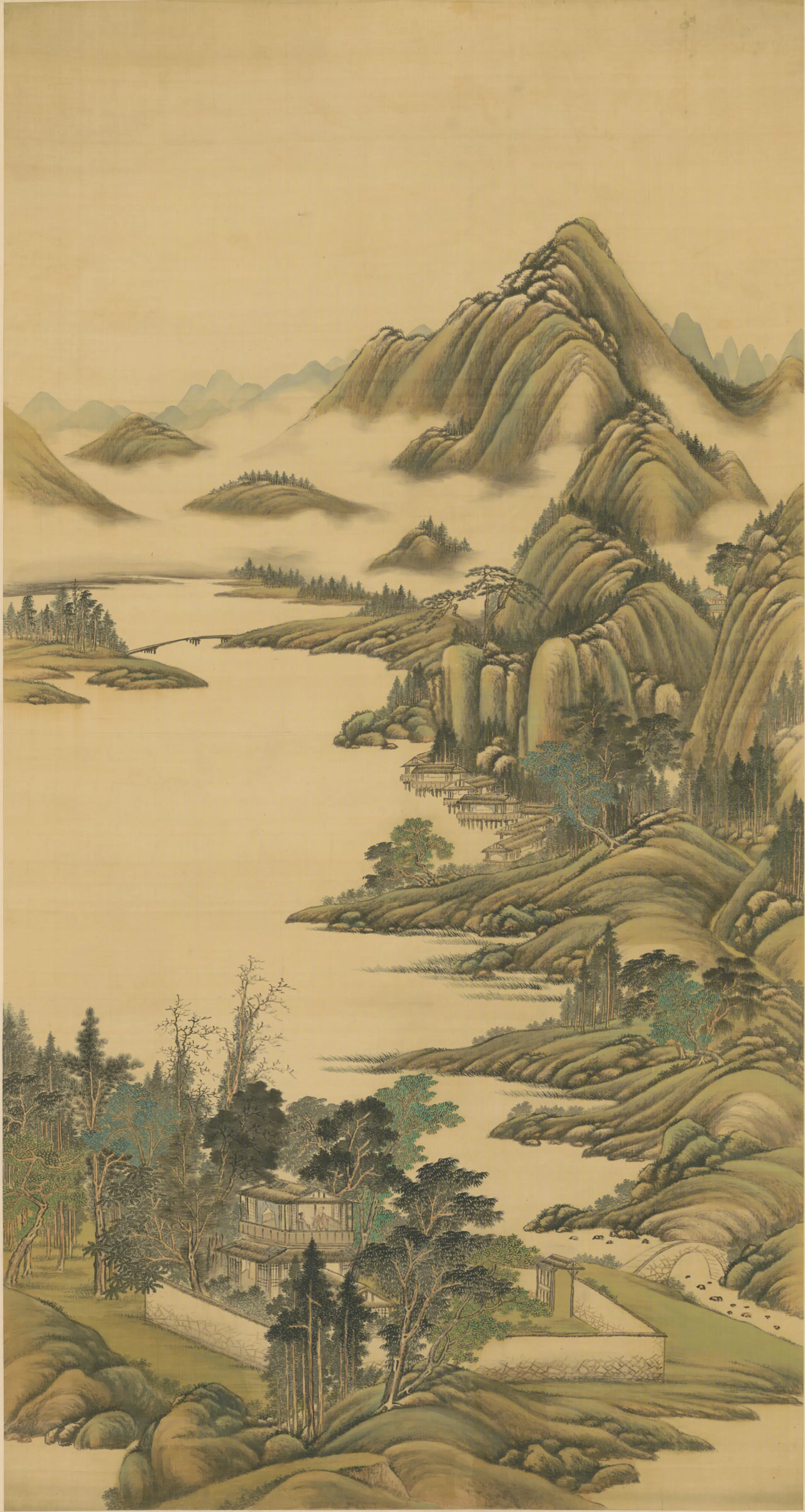 清代【爱新觉罗胤禛-清世宗雍正皇帝】《清人画行乐图轴（8开）》 第4张