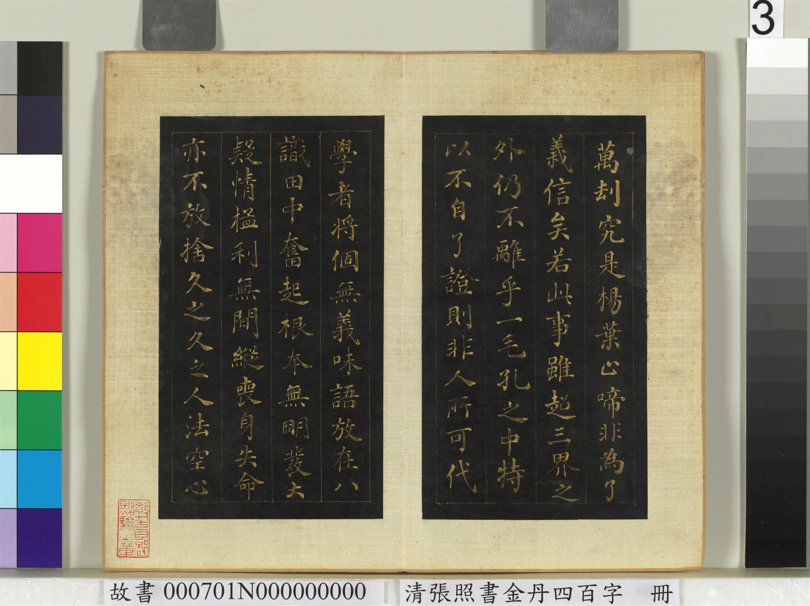 清代【张照】《书金丹四百字册》 第9张