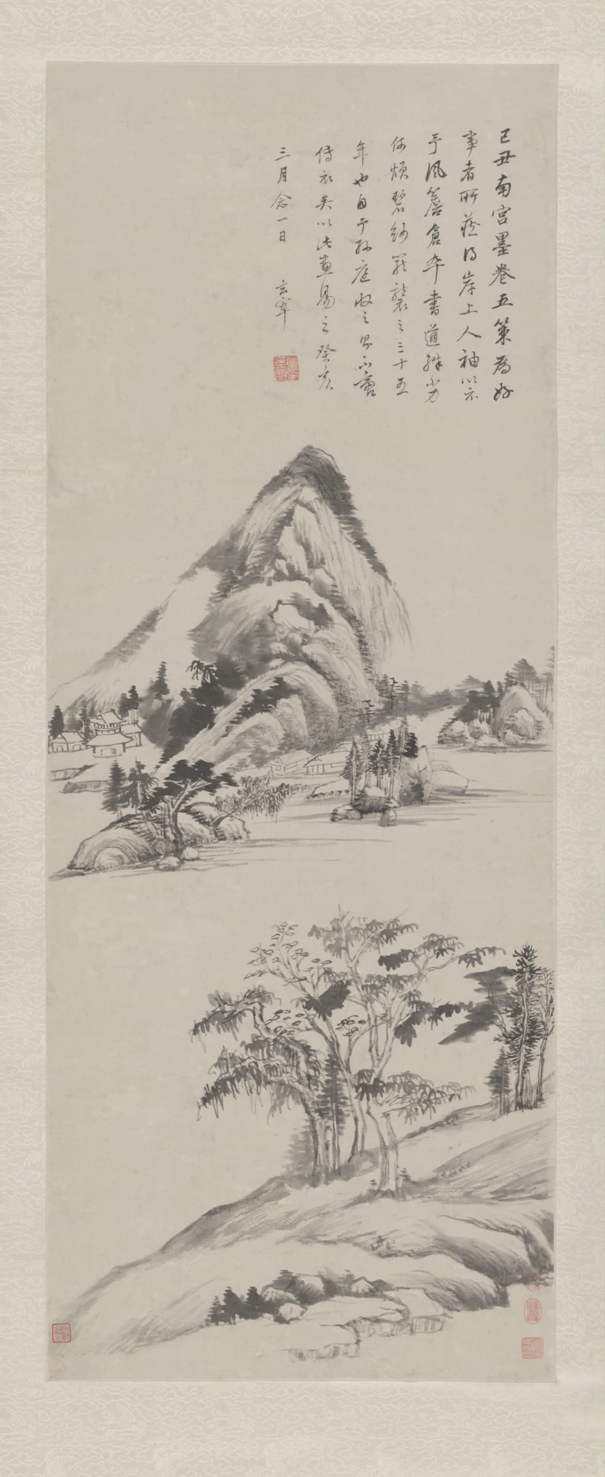 明朝【董其昌】《山水图轴》