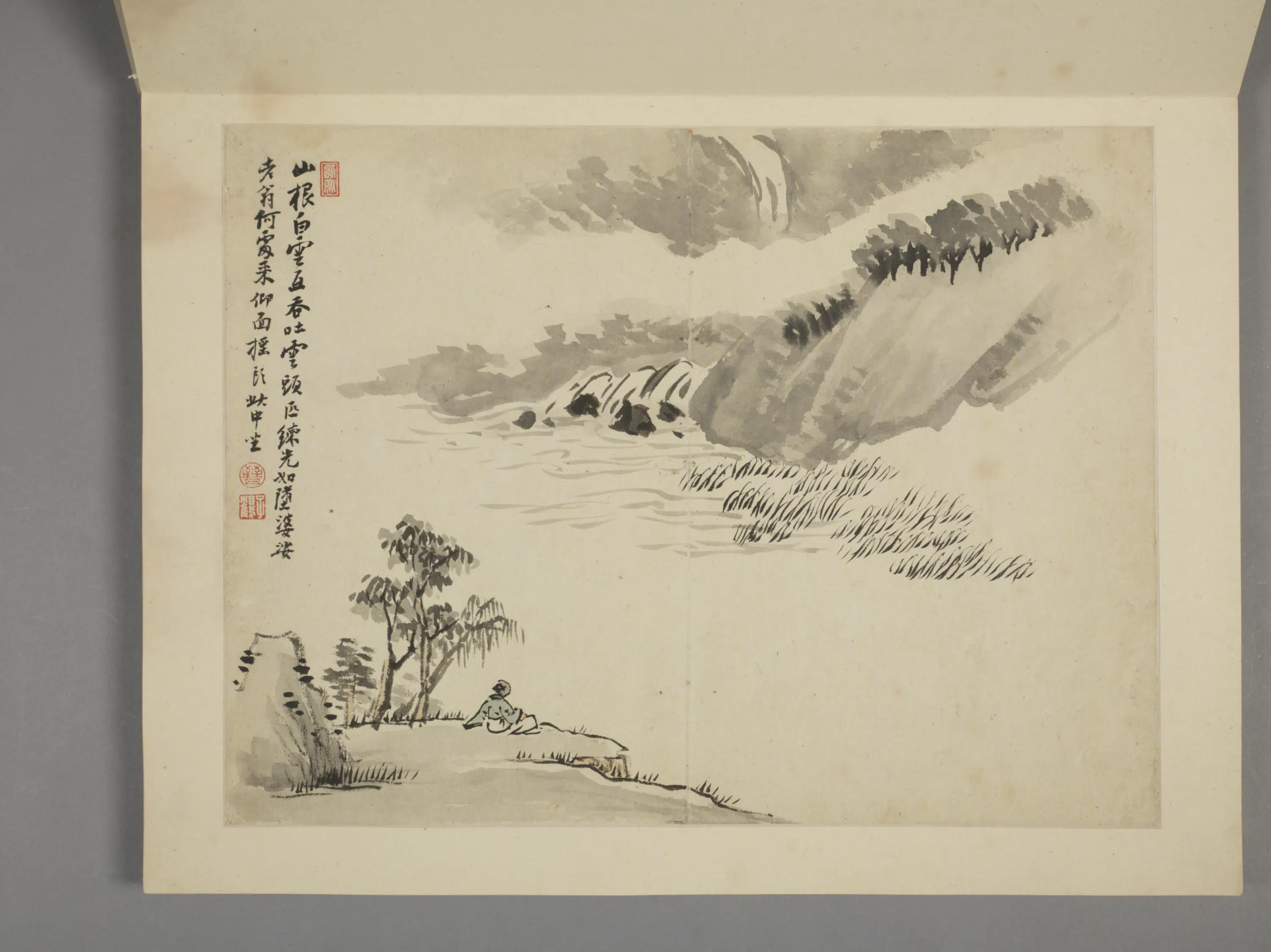 清代【杨晋】《山水花鸟册（10开）》 第3张