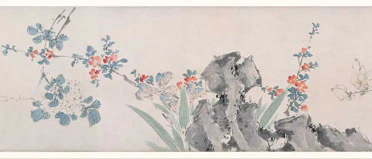 清代【陈嘉言】《花卉鸟兽图卷》 第11张 清代【陈嘉言】《花卉鸟兽图卷》 第11张