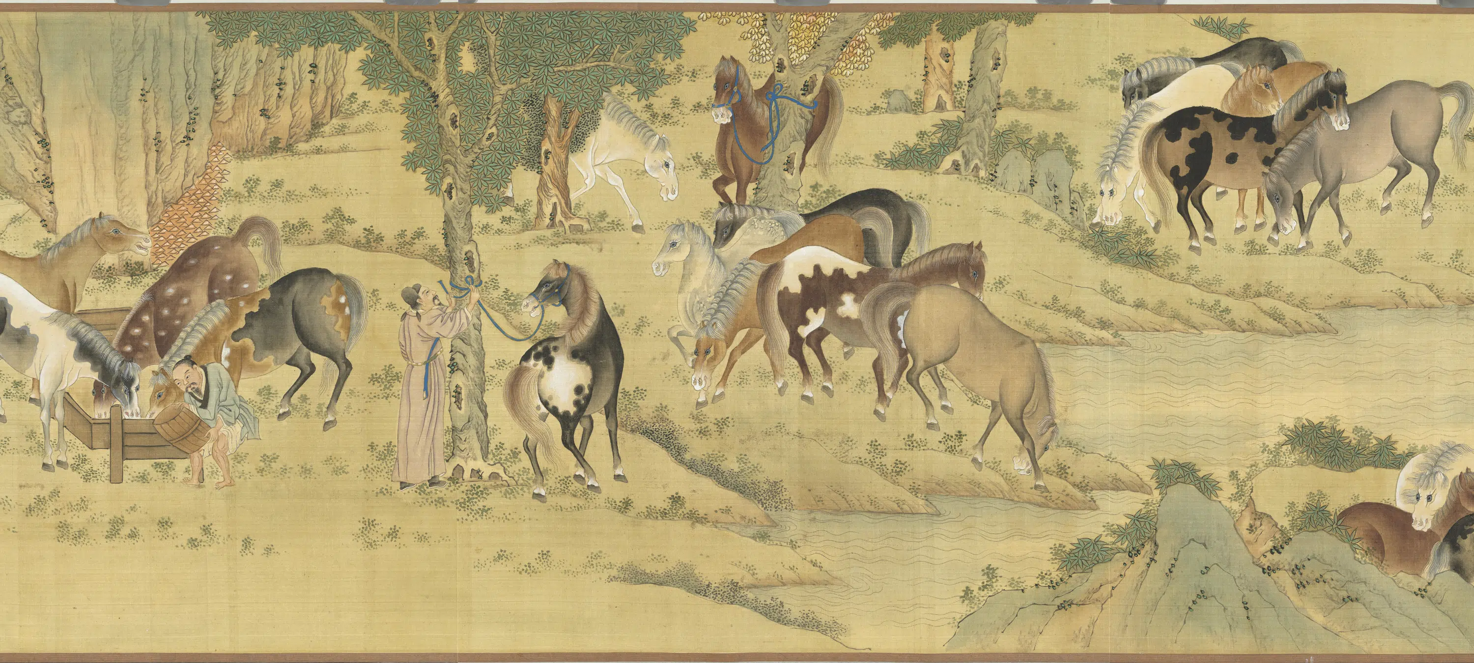 元代《元人画百马图卷》 第3张 元代《元人画百马图卷》 第3张