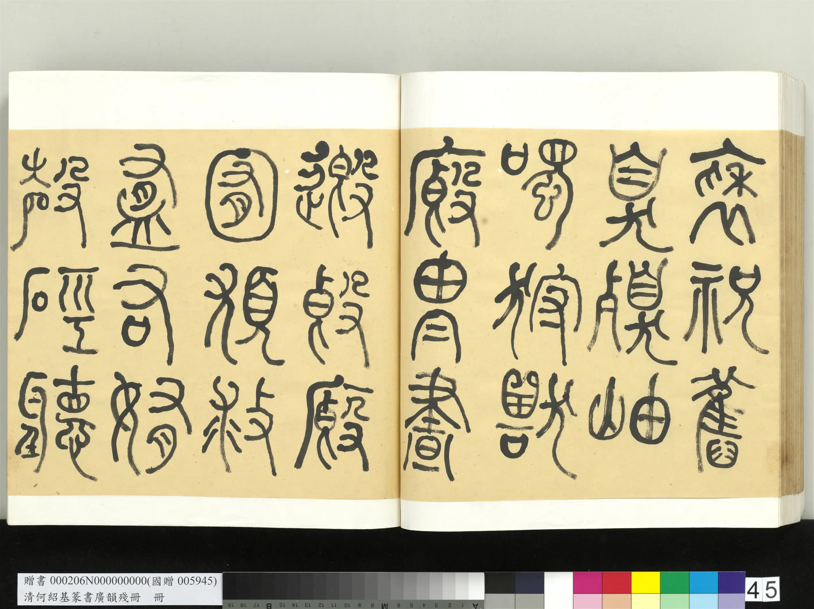 清代【何绍基】《篆书广韵册》 第45张