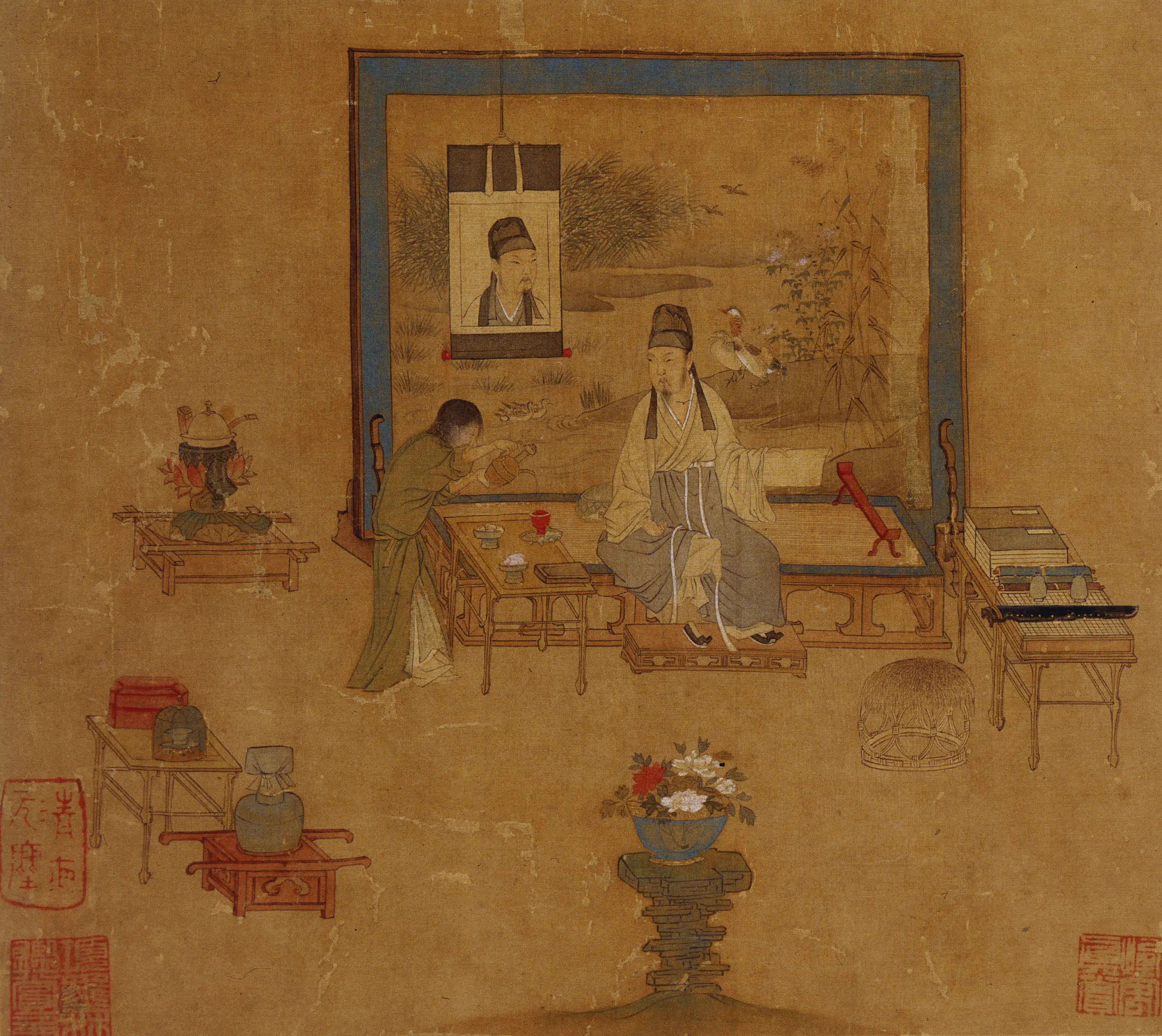 明朝【仇英】《临宋人画册》 第3张