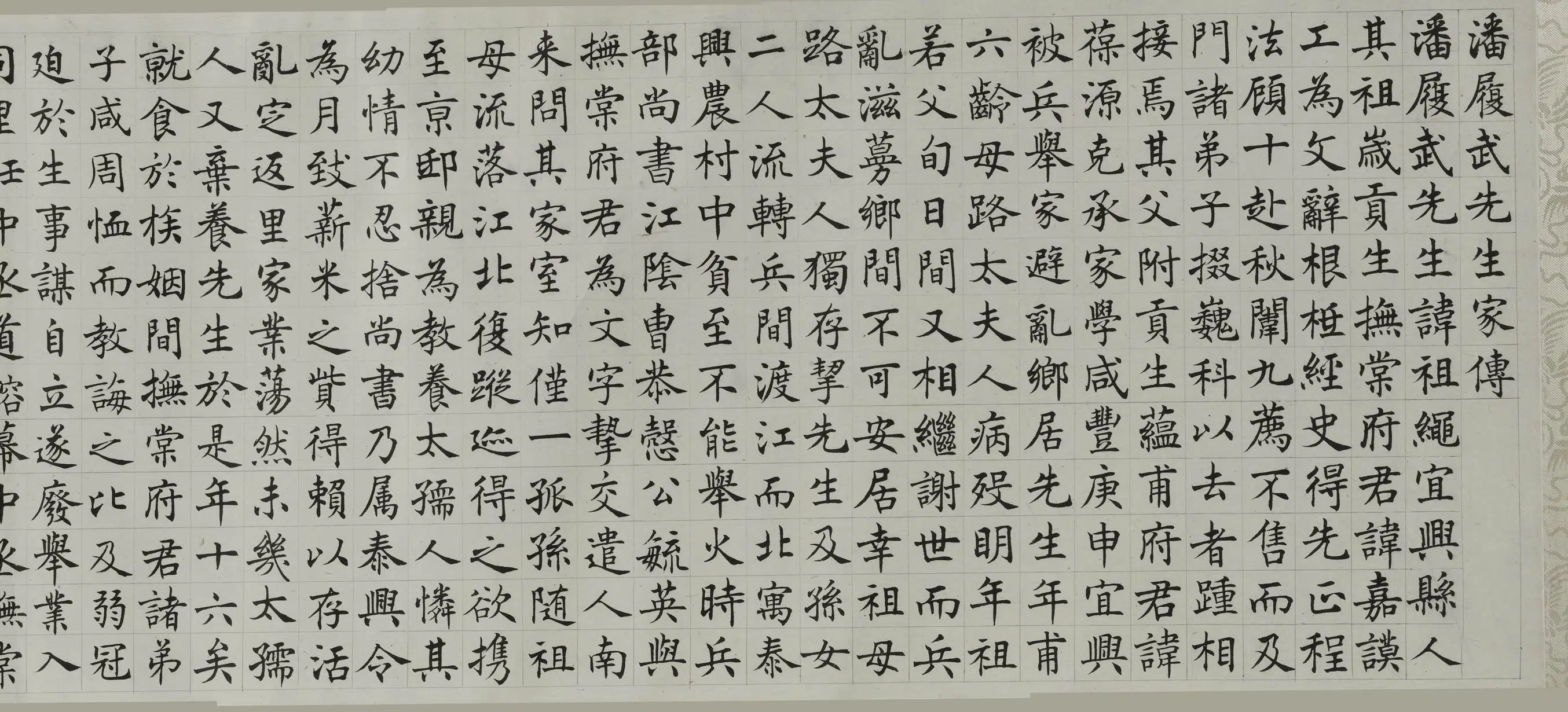 近现代【沈尹默】《楷书潘祖绳家传卷》 第3张