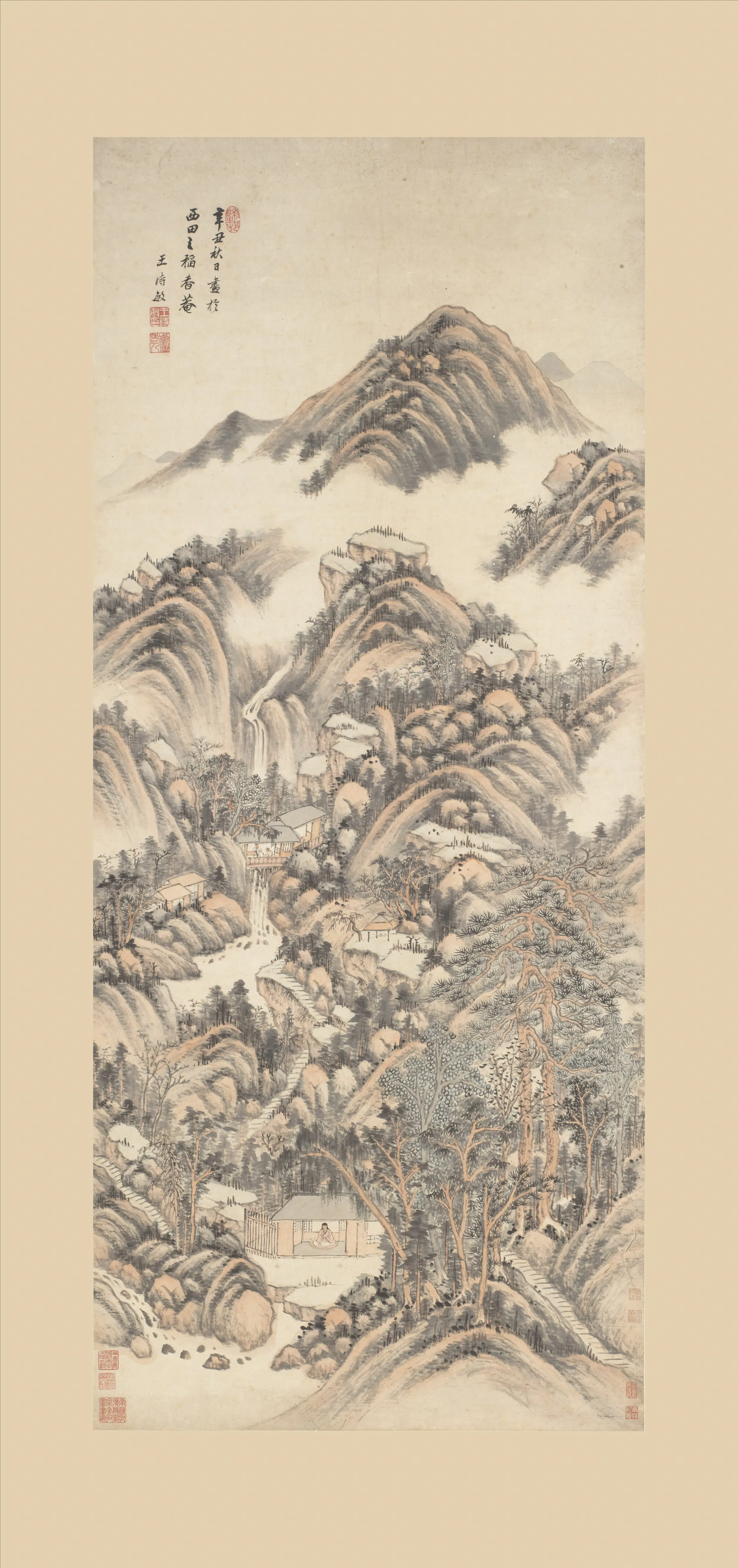 清代【王时敏】《云山图轴》 第1张 清代【王时敏】《云山图轴》 第1张