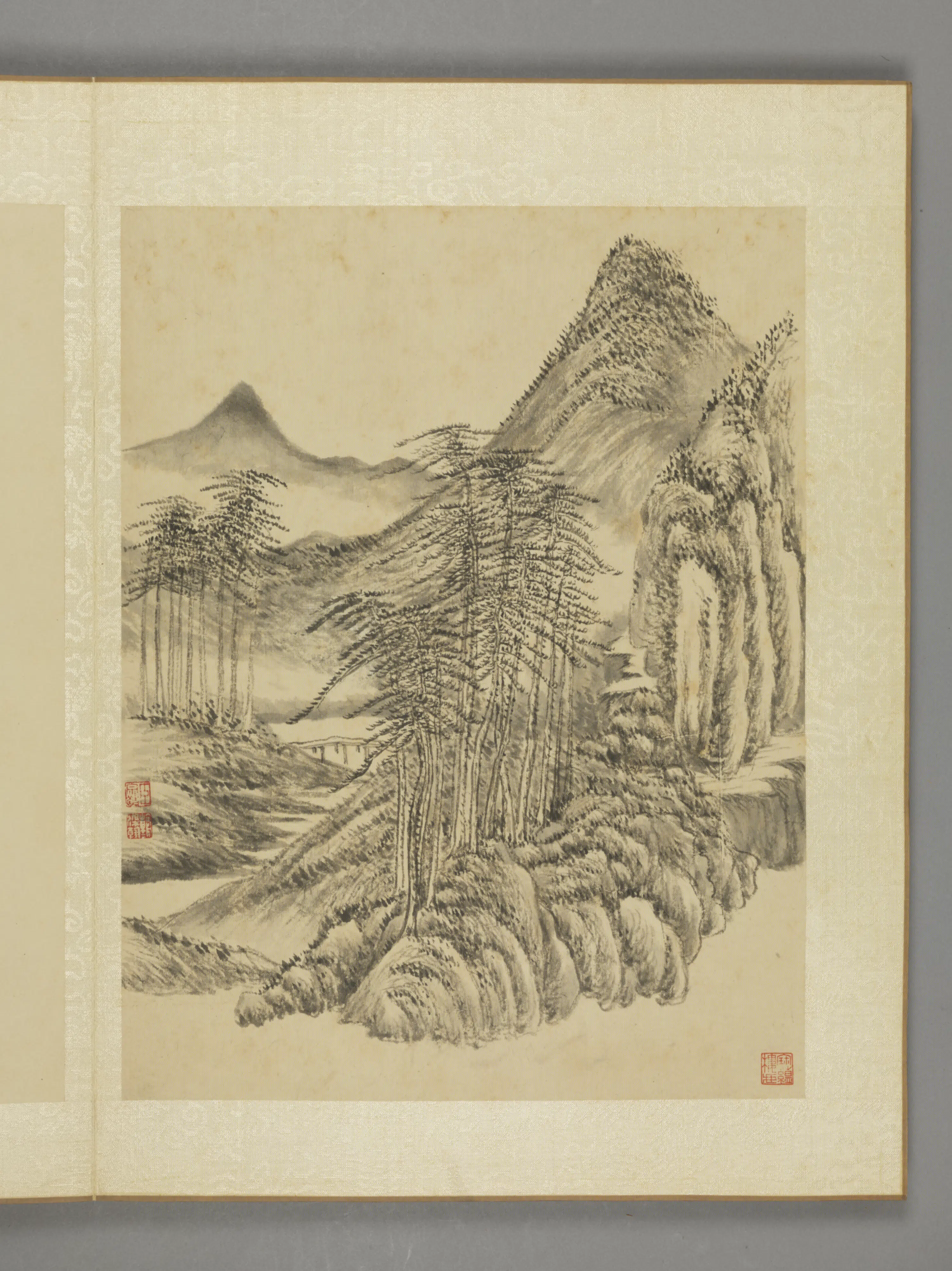 清代【沈宗敬】《山水图册（7开）》 第7张