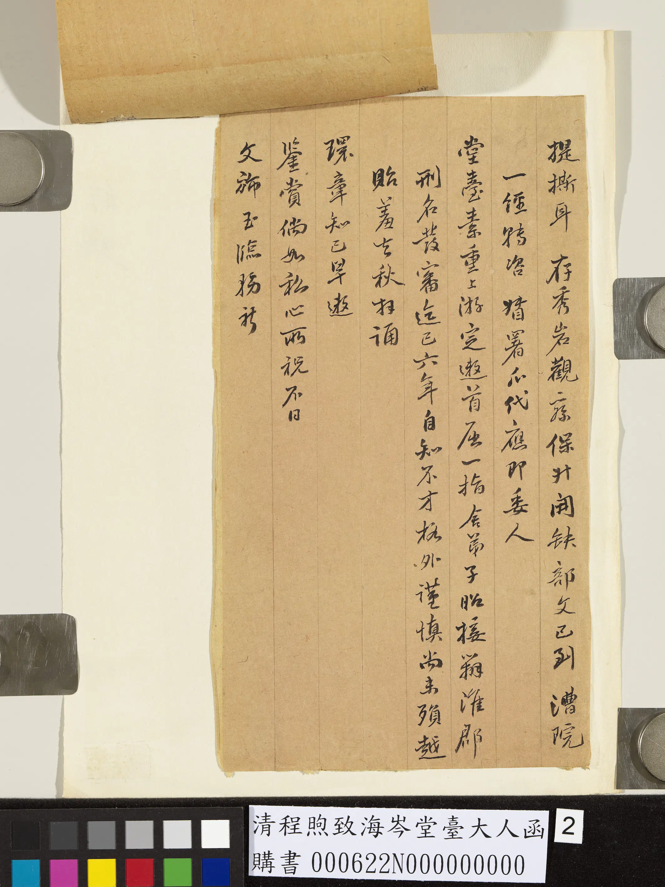 清代【程煦】《程煦致海岑堂台大人函》 第2张