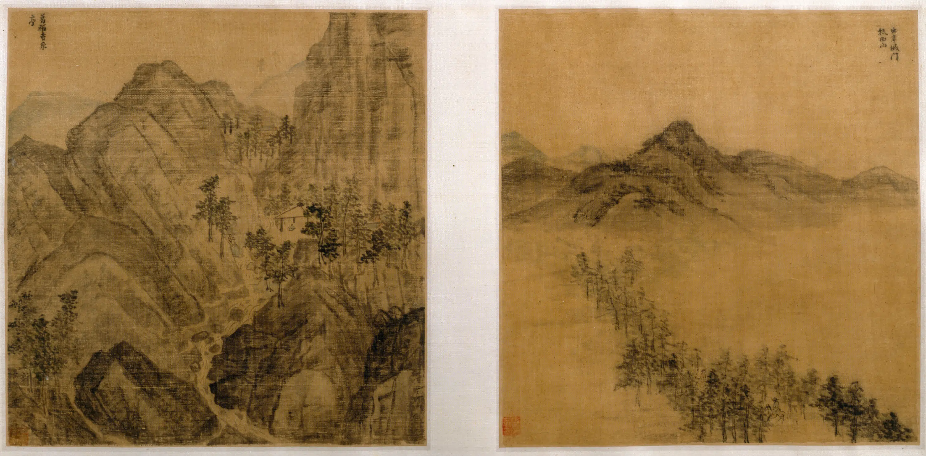 明朝【陈沂】《西山图咏卷》