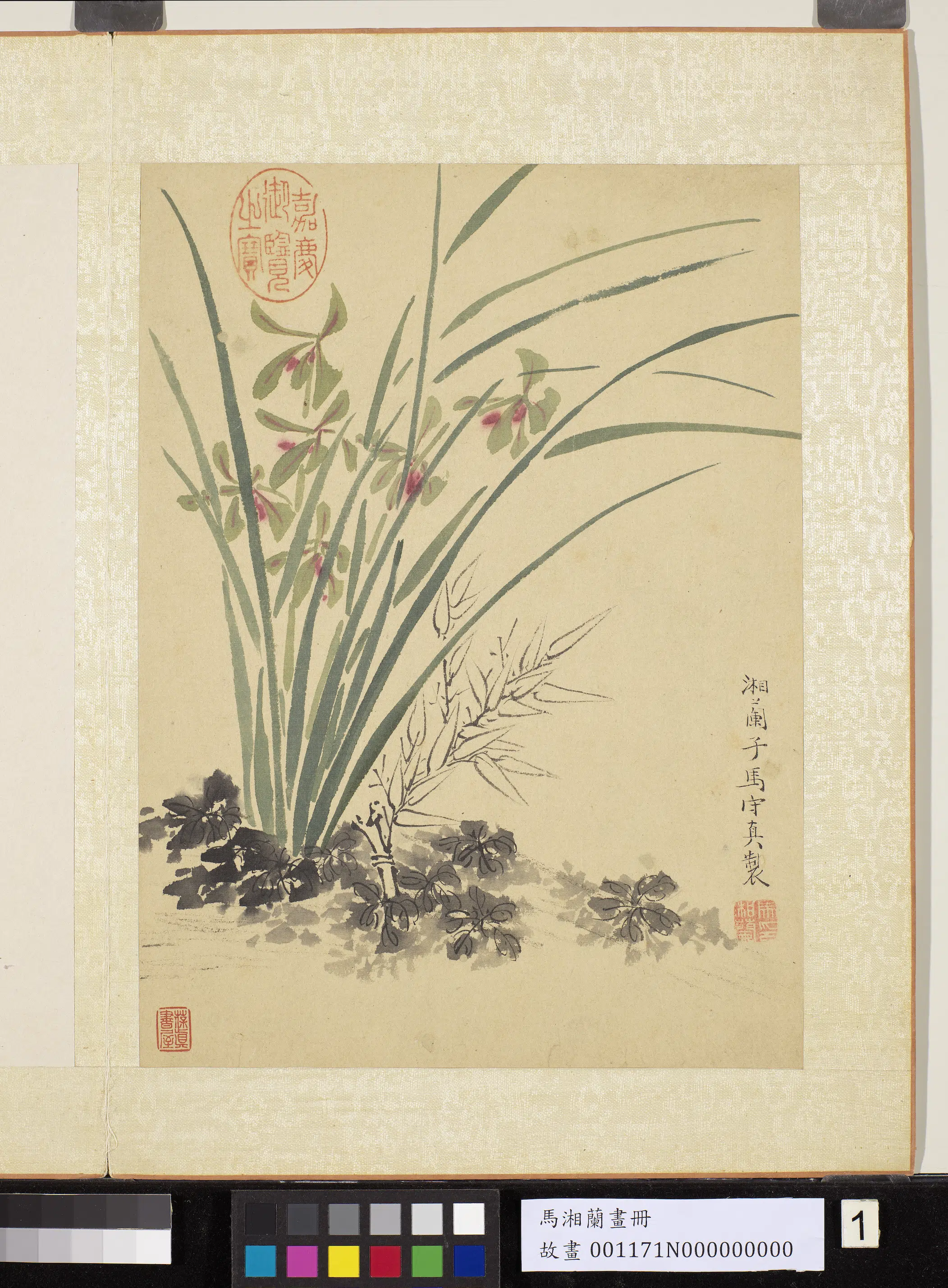 明朝【马守真马守贞（马湘兰）】《画册-兰竹》 第1张