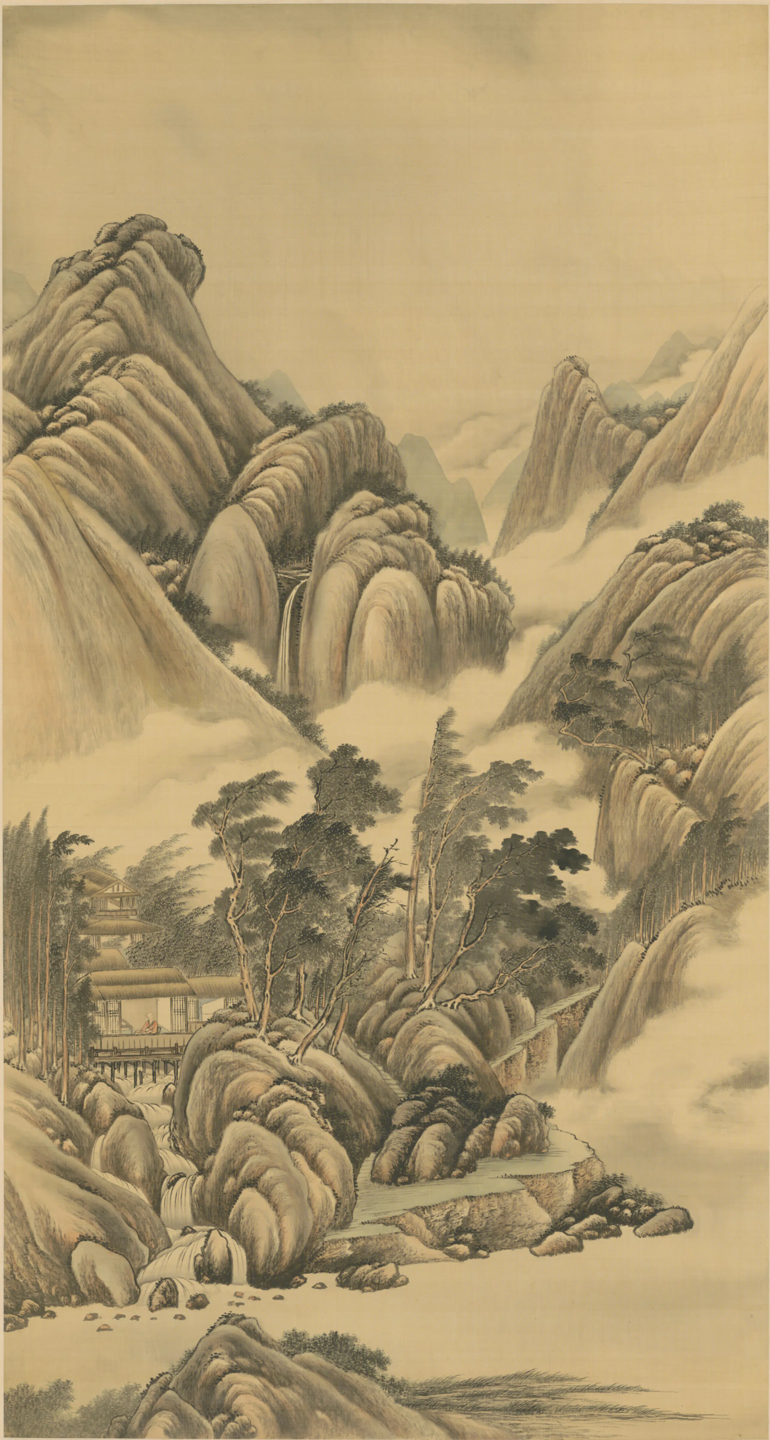 清代【爱新觉罗胤禛-清世宗雍正皇帝】《清人画行乐图轴（8开）》 第7张