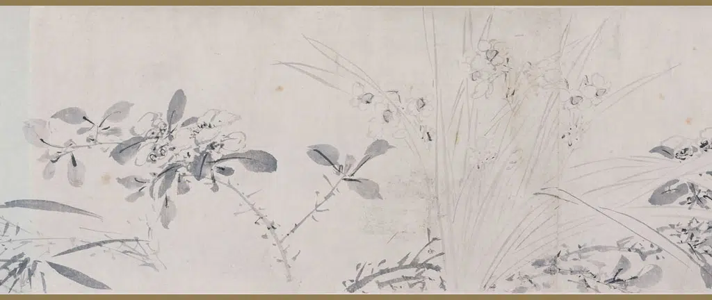 明朝【陈栝（括）】《墨花卷》 第3张