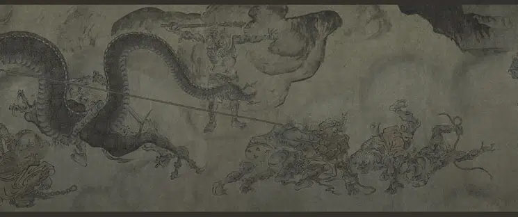 明朝【佚名】《搜山图卷》 第9张