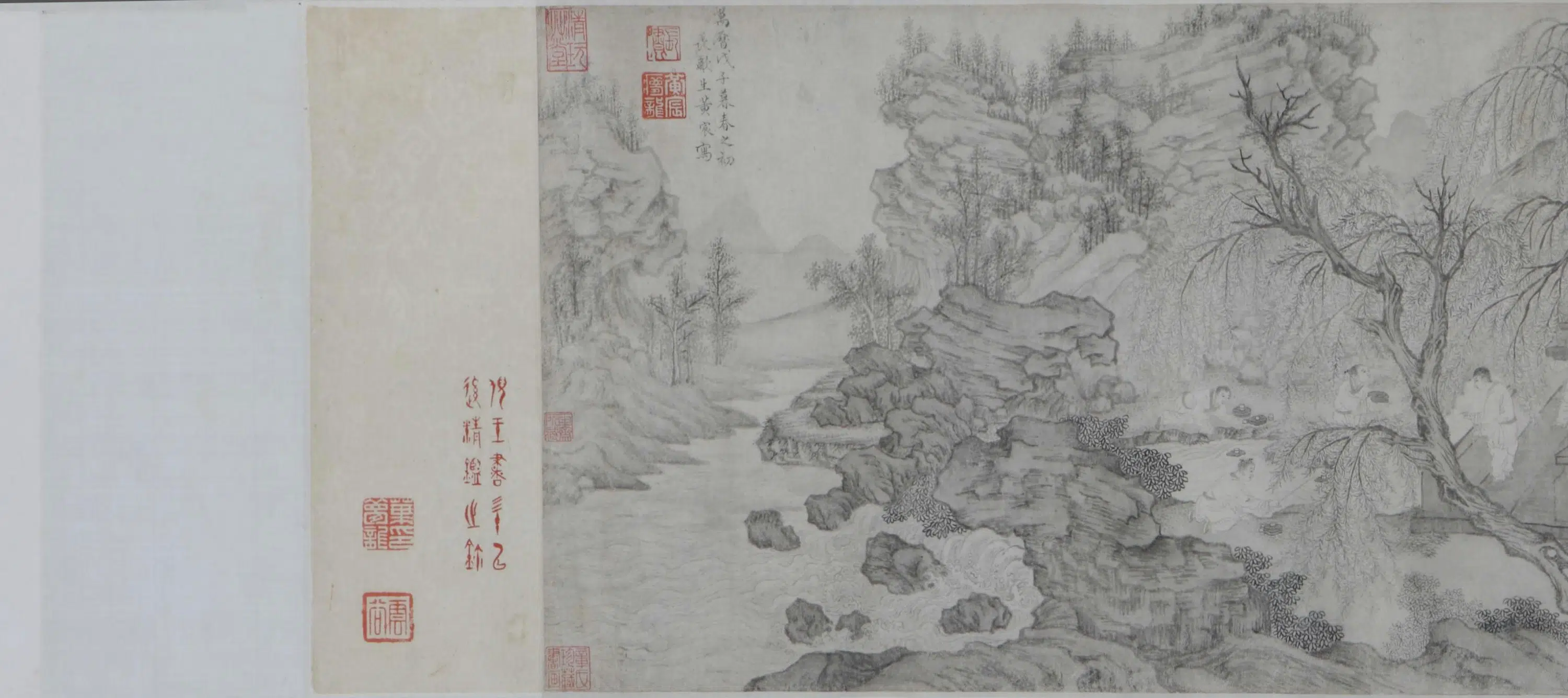 明朝【黄宸】《曲水流觞图卷》