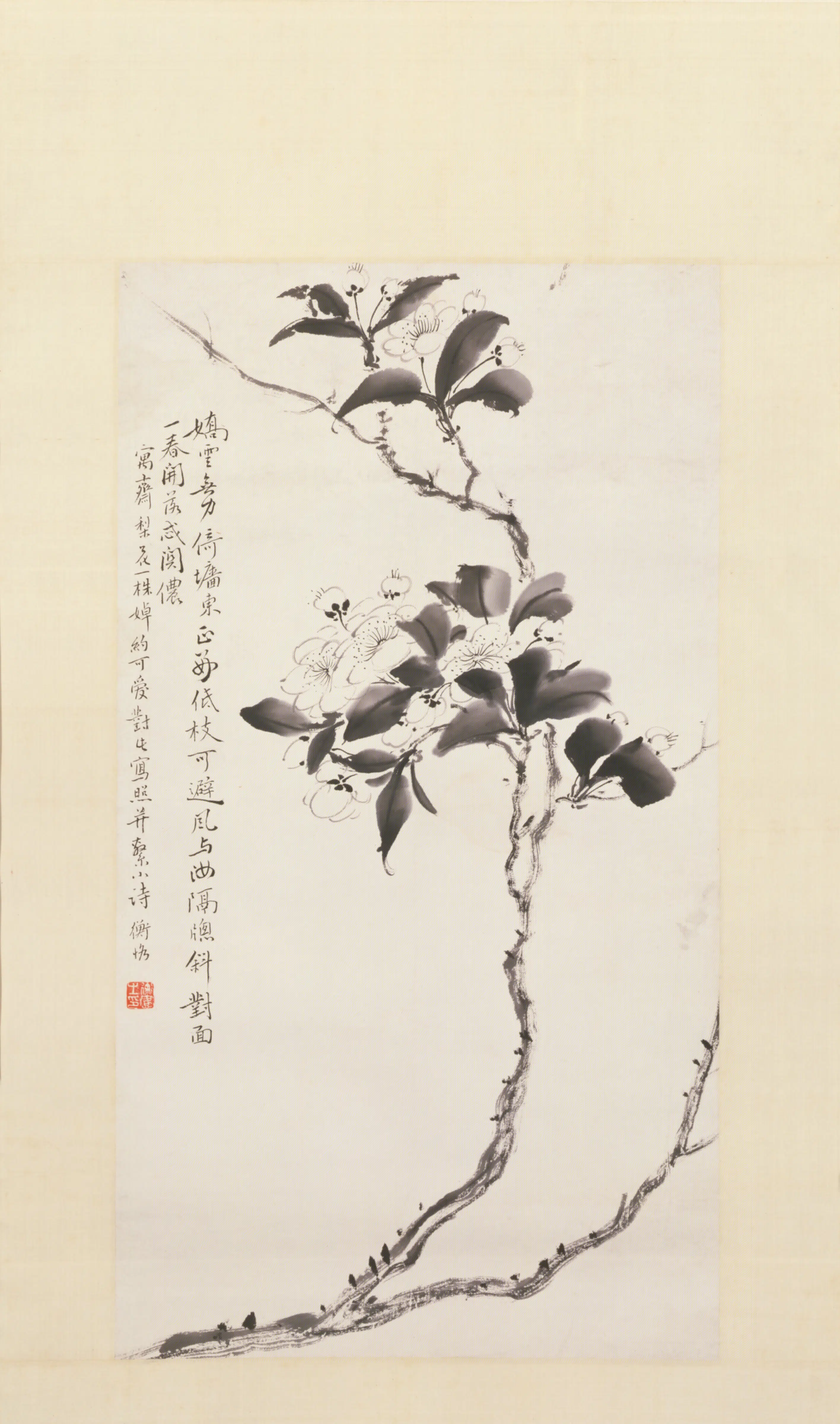清-近代【陈衡恪】《梨花轴》