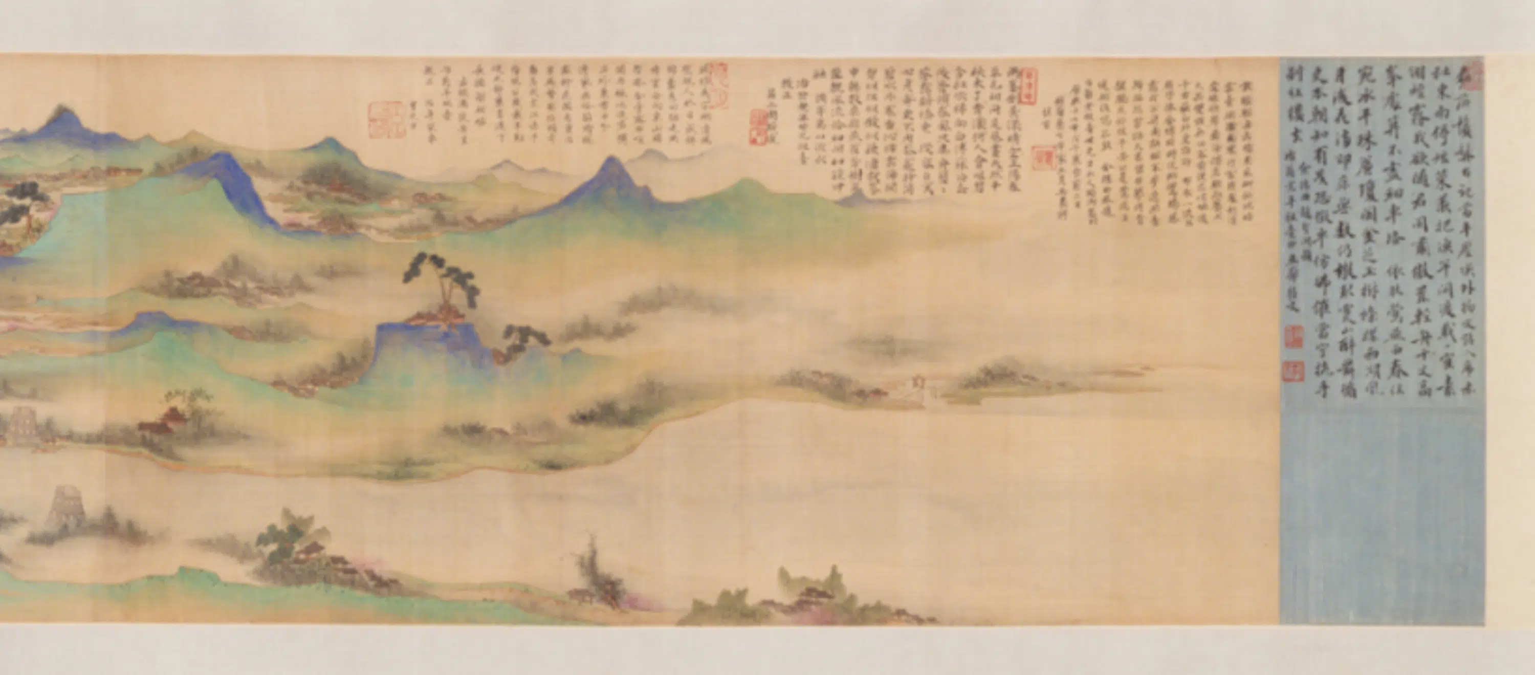 清代【章采】《谢彬画补景西湖载鹤图像卷》 第3张