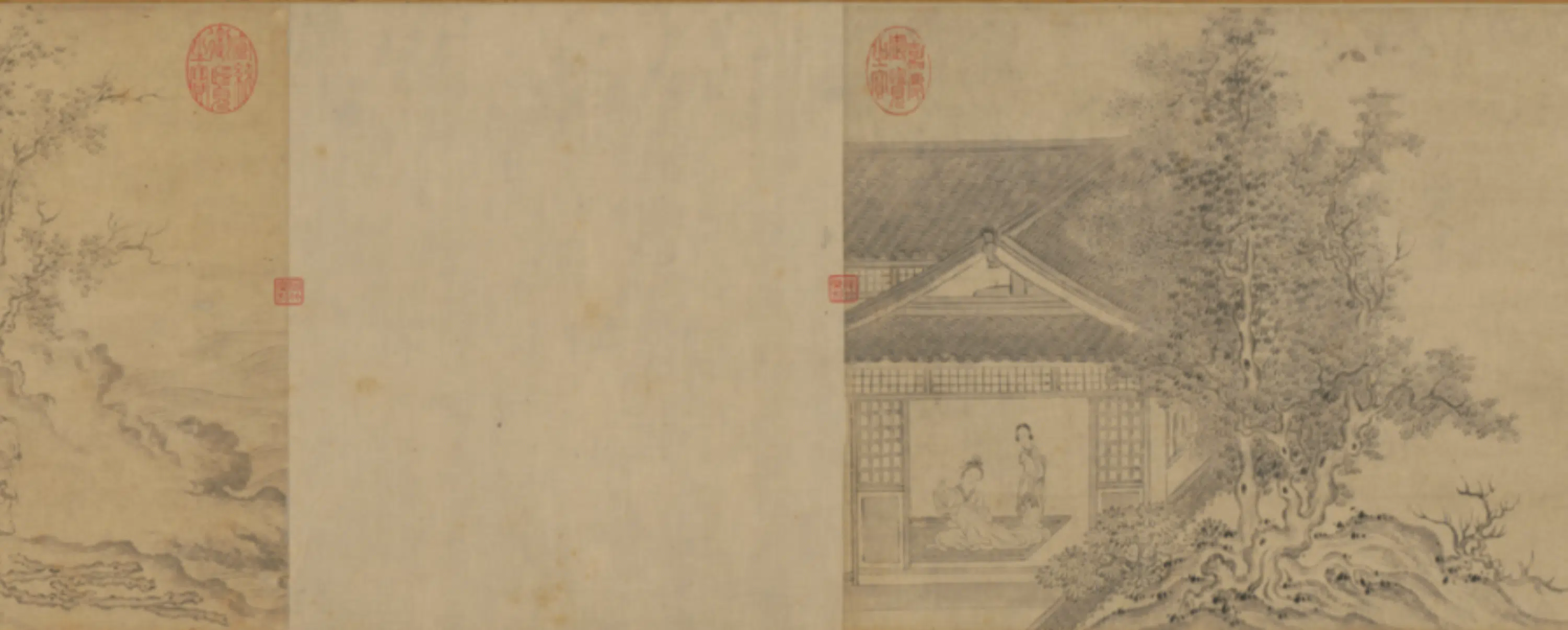 宋代【马和之】《明人临马和之风雅八段图卷》 第11张
