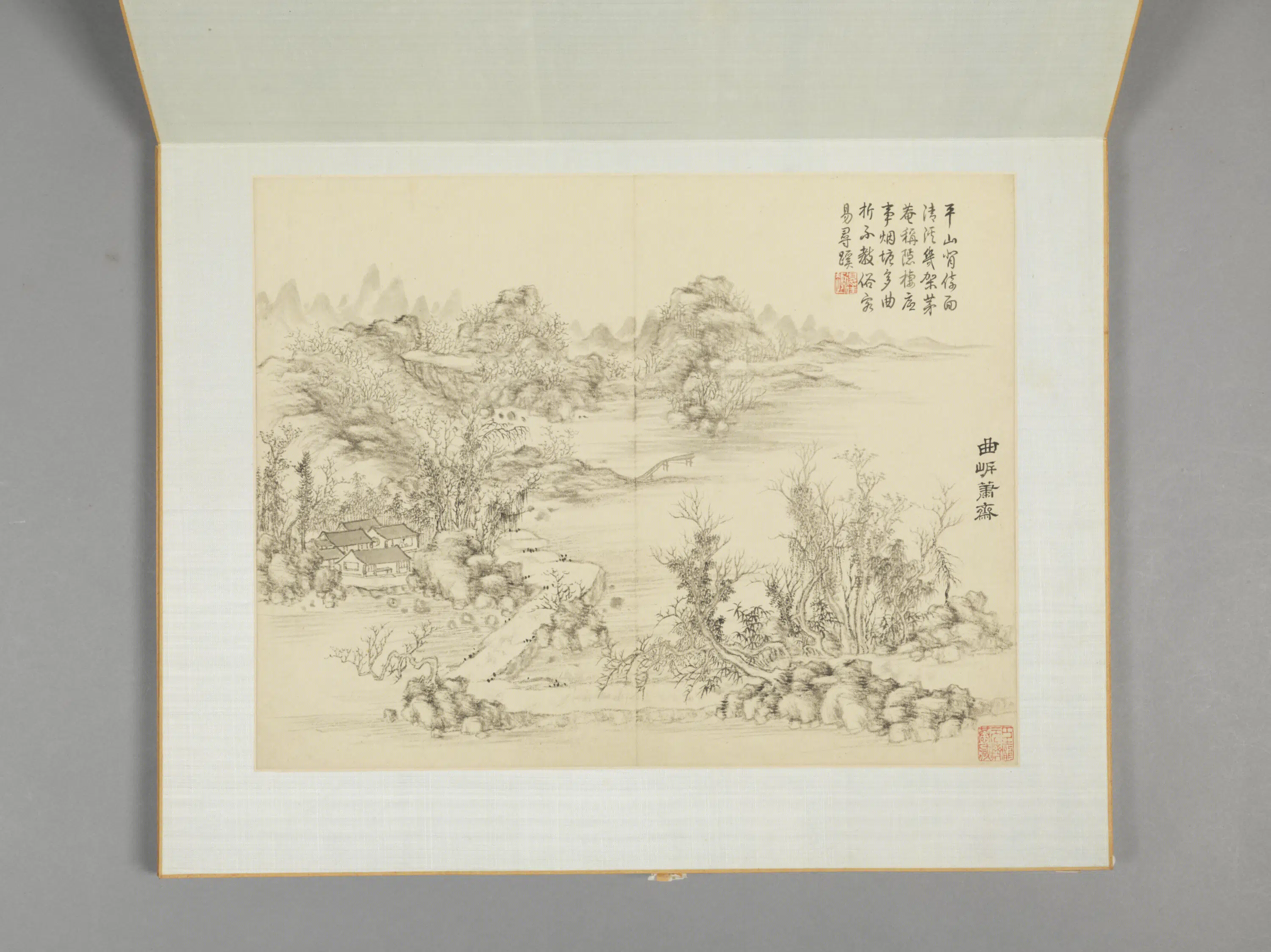 清代【董邦达】《山水册-4（12开）》 第3张