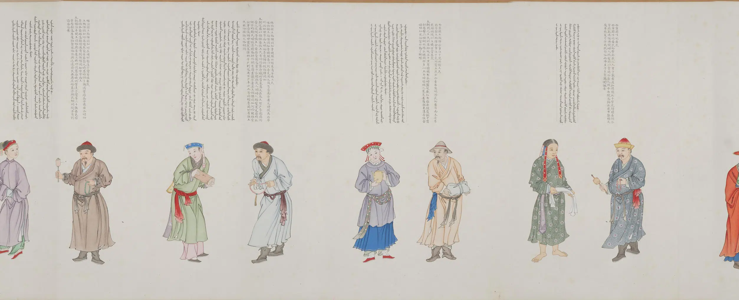 清代【程琳】《沈焕、沈庆兰、黎明、程琳合画职贡图卷第三卷》 第10张