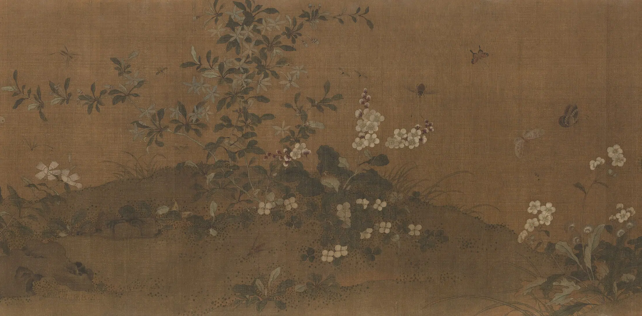 宋代【艳艳女史】《草虫花蝶图卷》 第2张 宋代【艳艳女史】《草虫花蝶图卷》 第2张