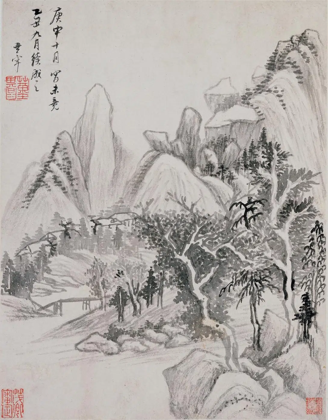 明朝【董其昌】《宝华山庄图册》
