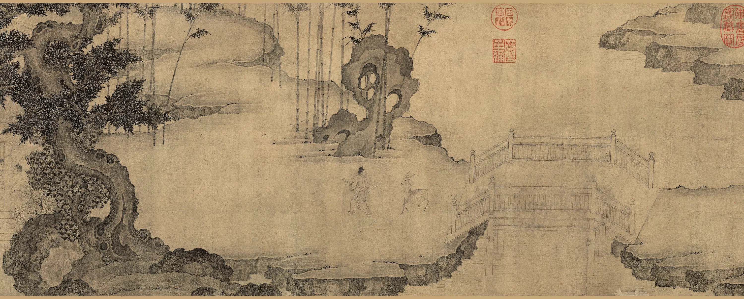 北宋【李公麟】《商九老图卷》 第7张