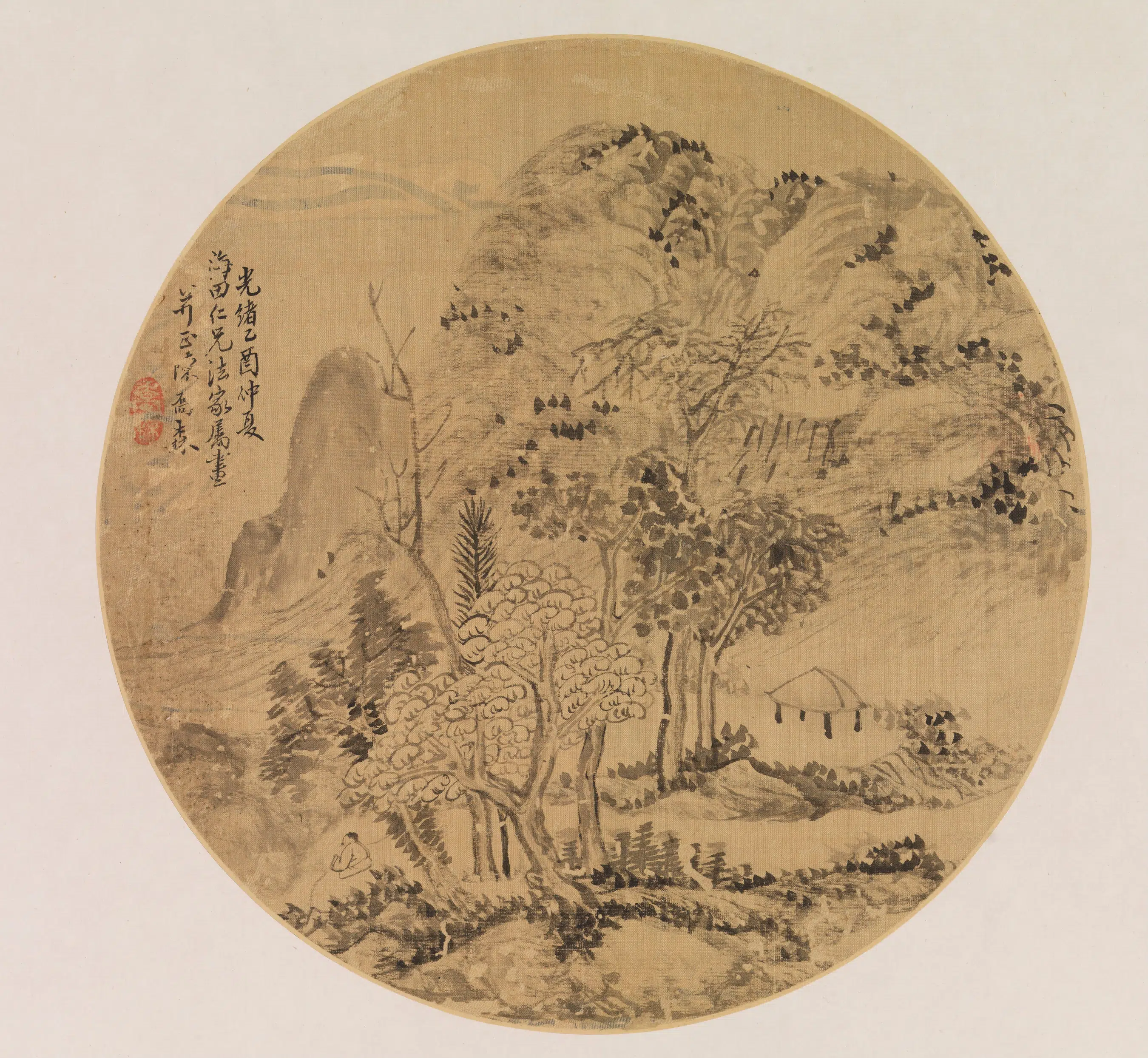 清代【陈乔森】《山水图》